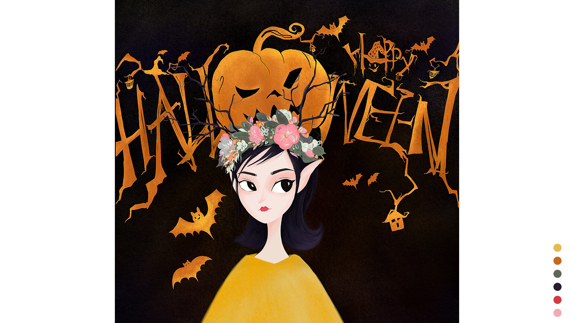 不给糖就捣乱【万圣节|人物插画】 - 张壹壹daydream - 原创作品