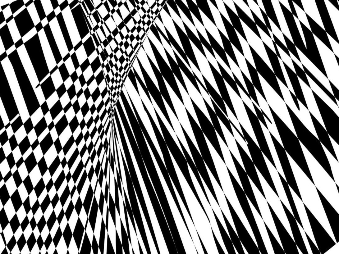 会呼吸的黑白格子/抽象变形/时尚潮流 - 钱加餐 - 原创作品 - 视觉