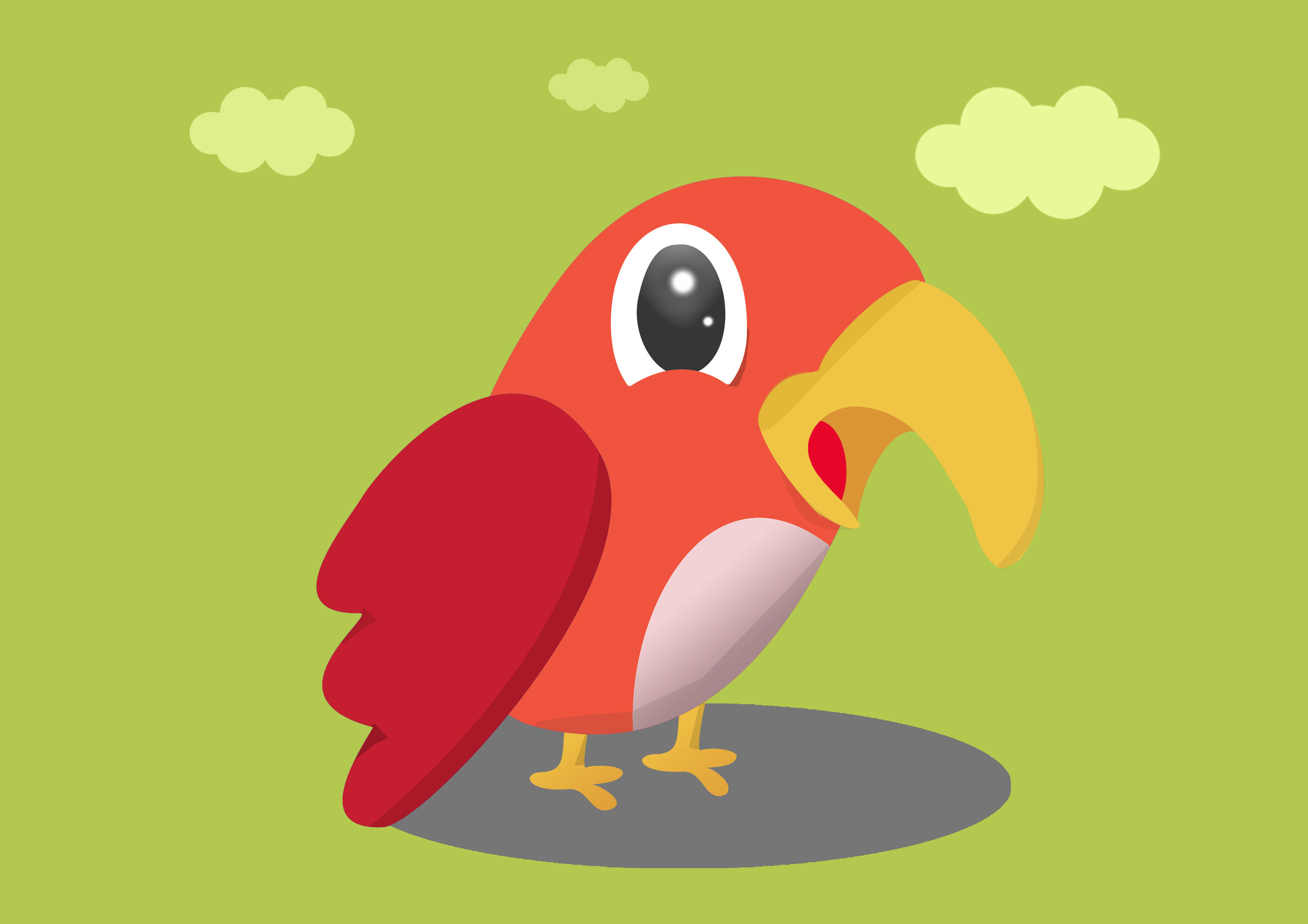 咿呀鹦鹉 - 银晨 - 原创作品 - 视觉中国(爱视觉)