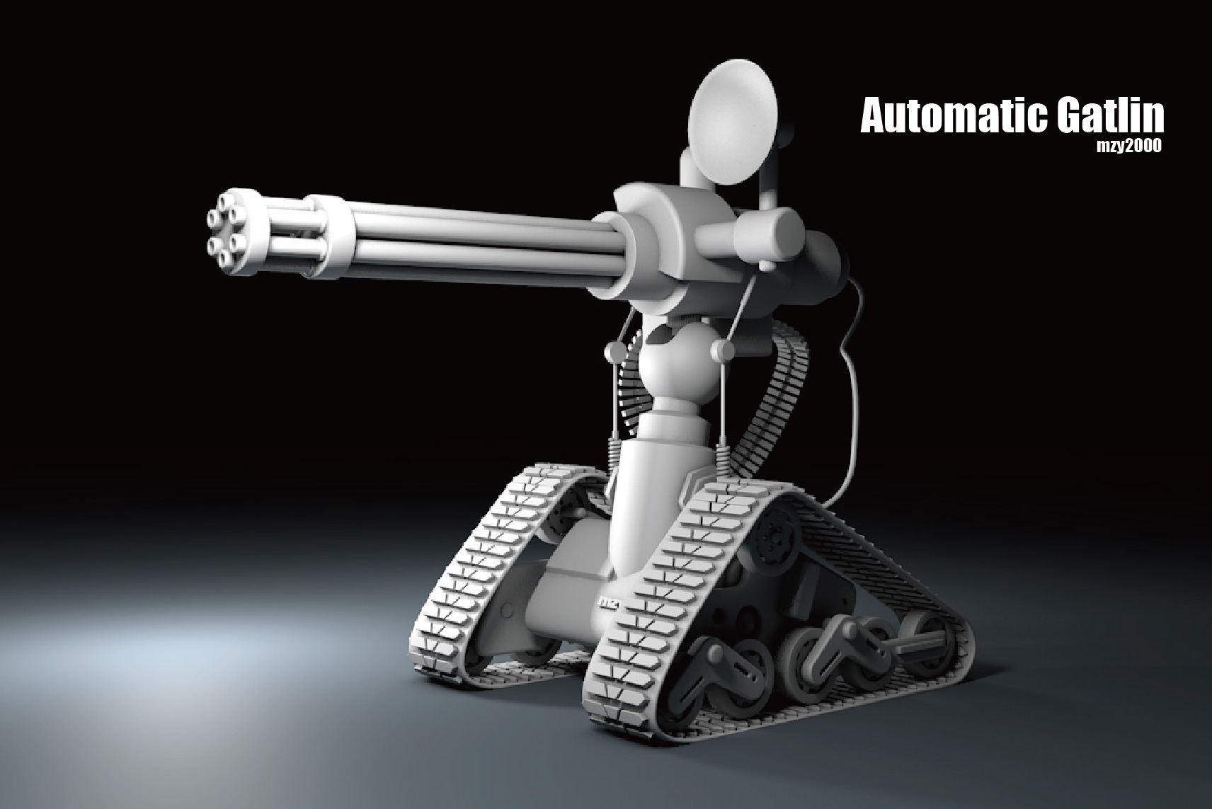 automatic gatlin 自行加特林火炮 - mazhiyuan2006 - 原创作品 - 视