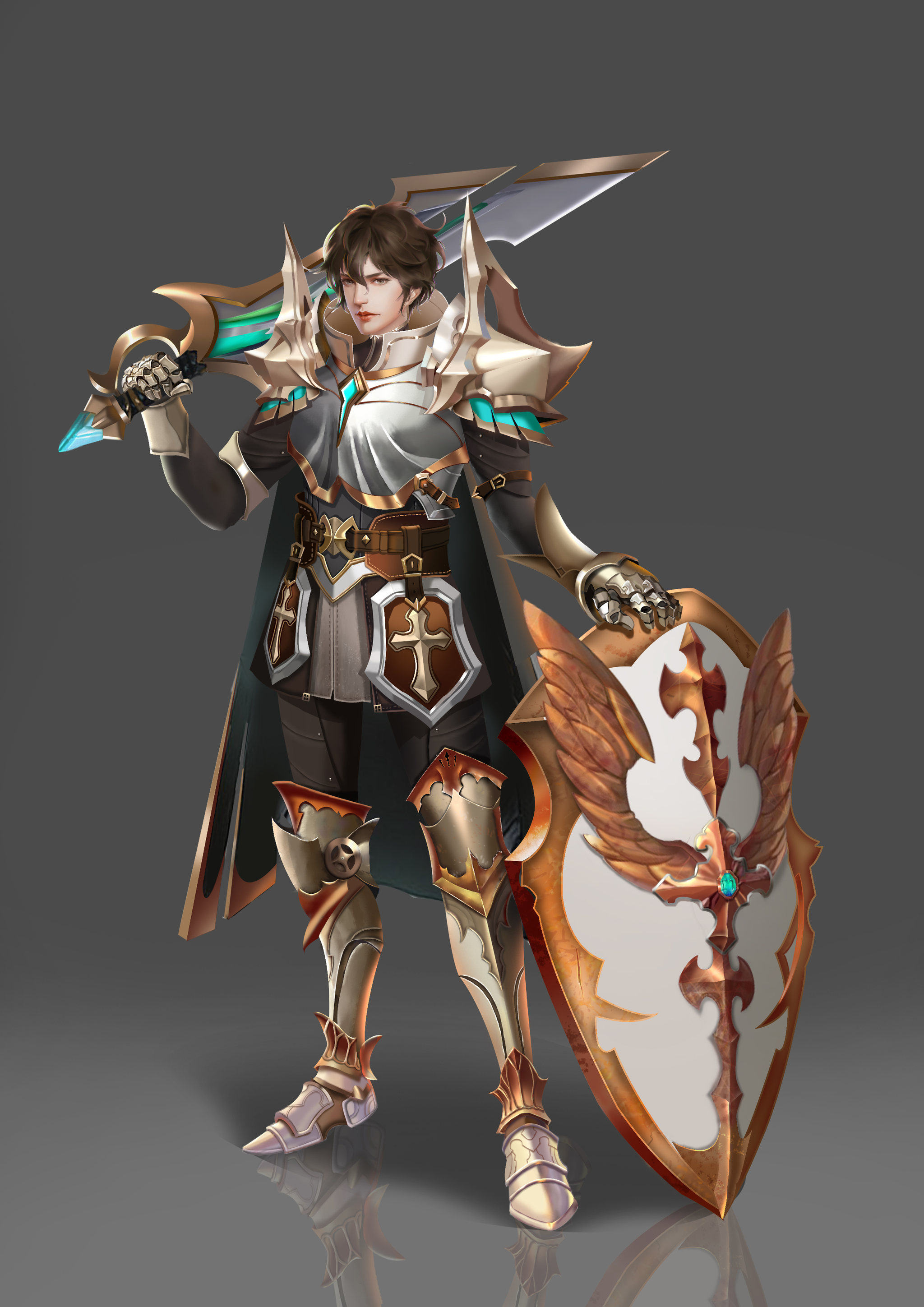 欧美风格男战士