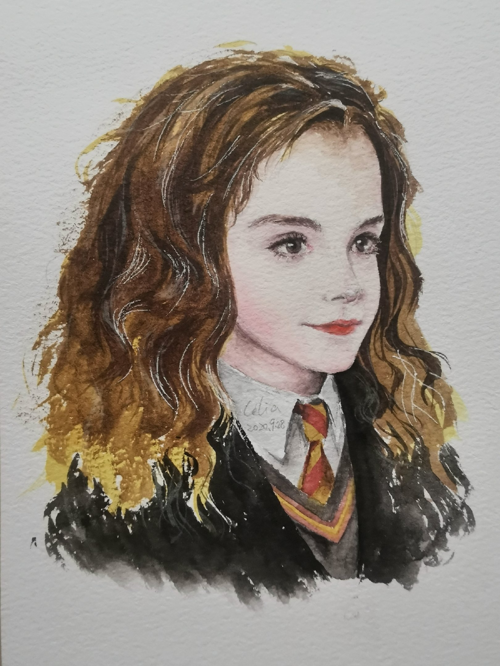 哈利波特人物水彩原创