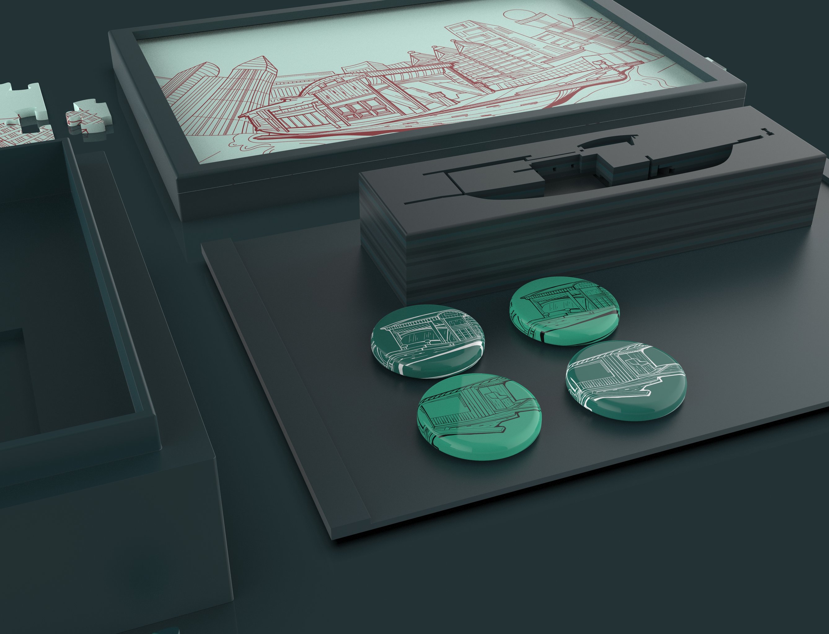 "鹄"嘉兴南湖红色文创设计 - ynwa - 原创作品 - 视觉中国(shijueme)