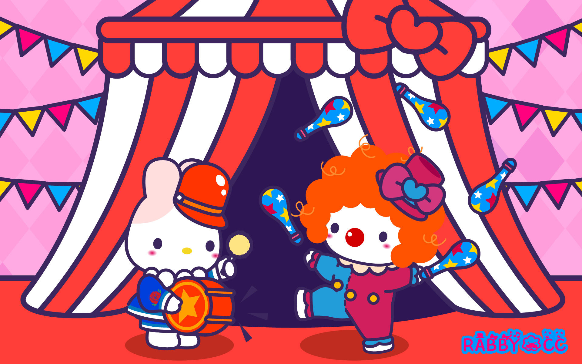 rabbycc 马戏团系列壁纸