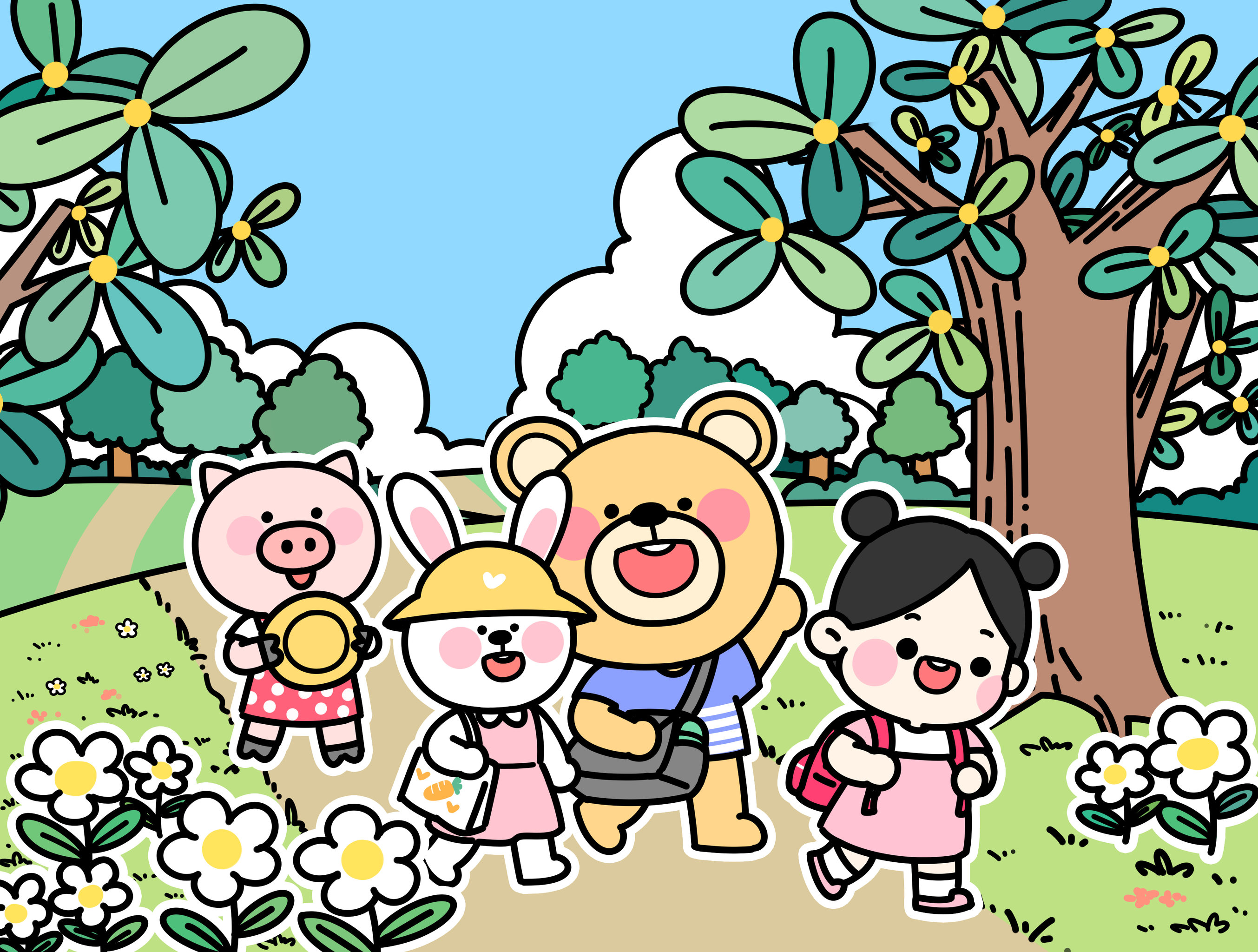 天气这么好,我们一起出去玩吧!