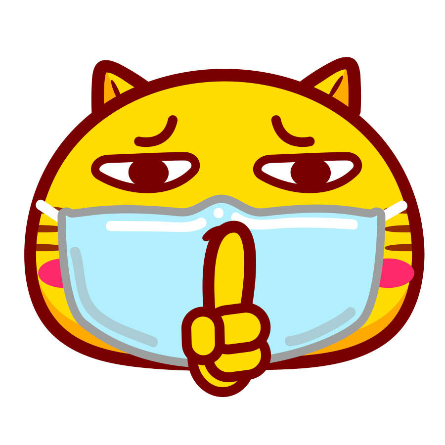 哈咪猫戴口罩表情头像