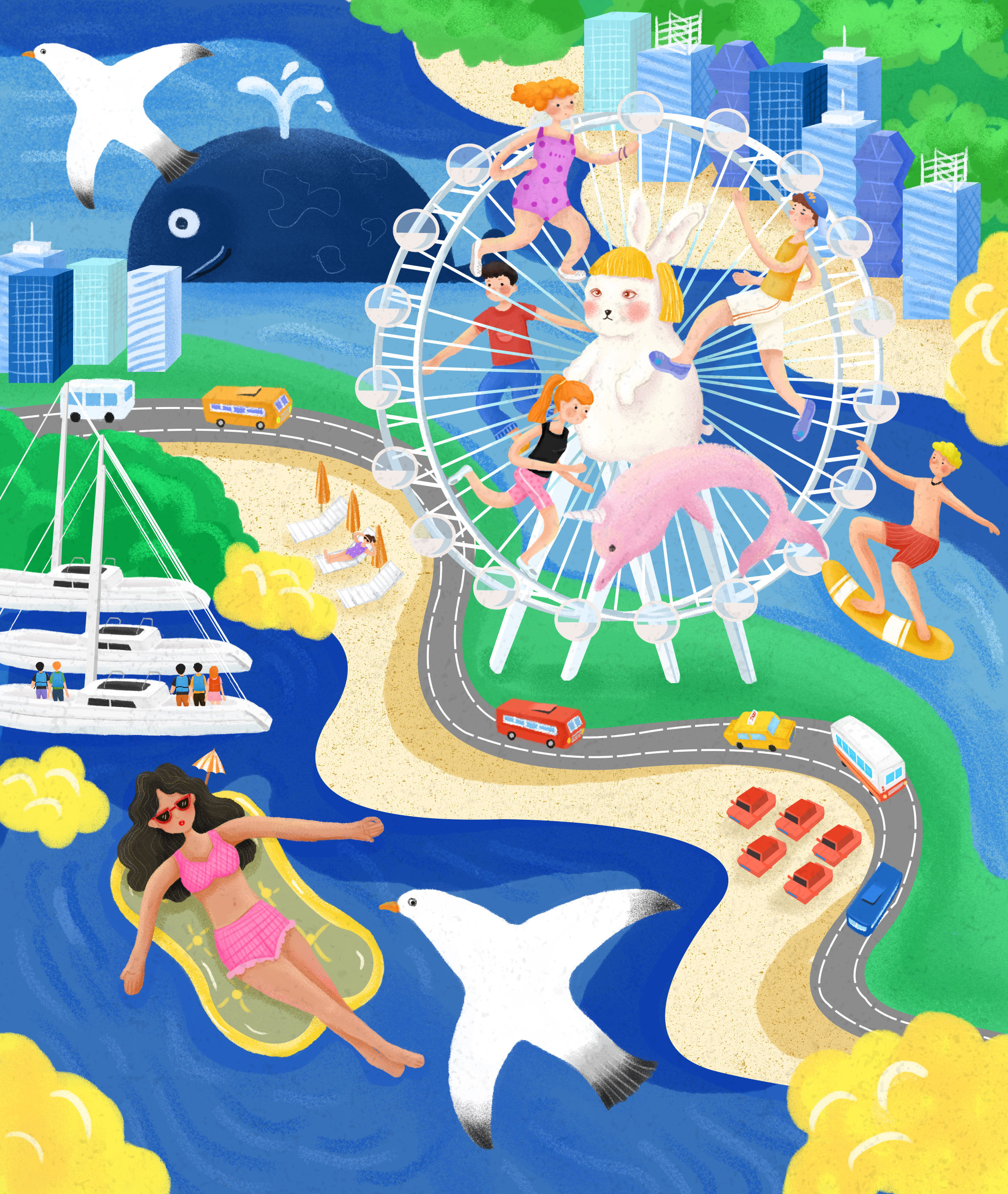 《欢乐港》深圳湾插画创作比赛入围作品