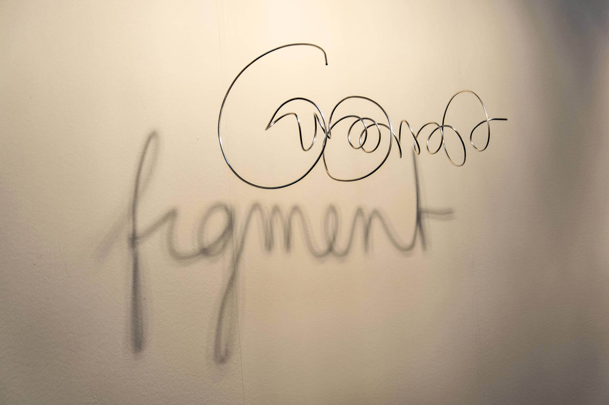 创意字体-钢丝的影子艺术