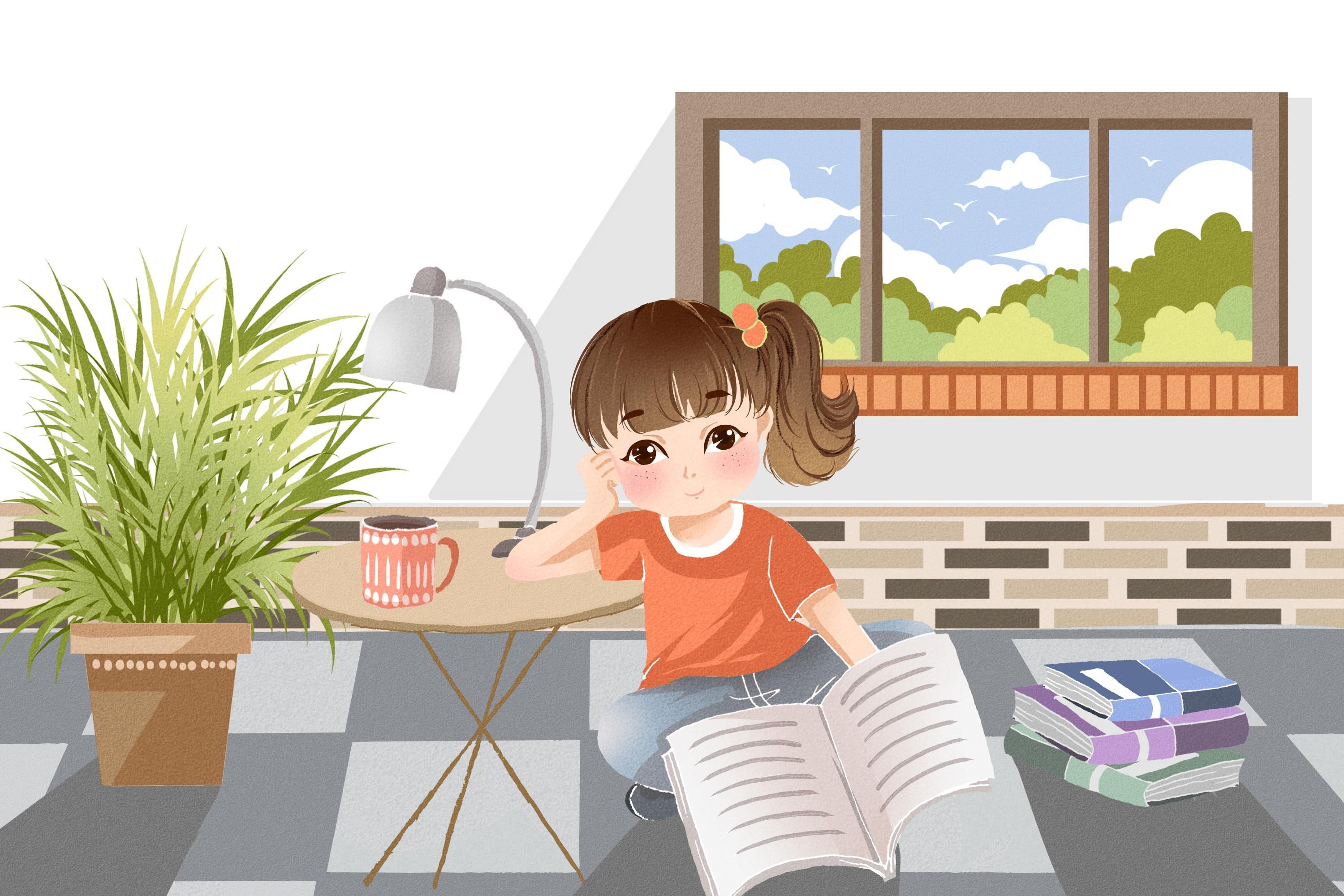 可爱小朋友插画