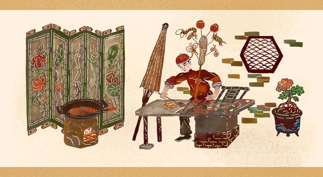 王春晓|《匠心·守拙》 - 北京印刷学院插画专业 - 原创作品 - 视觉