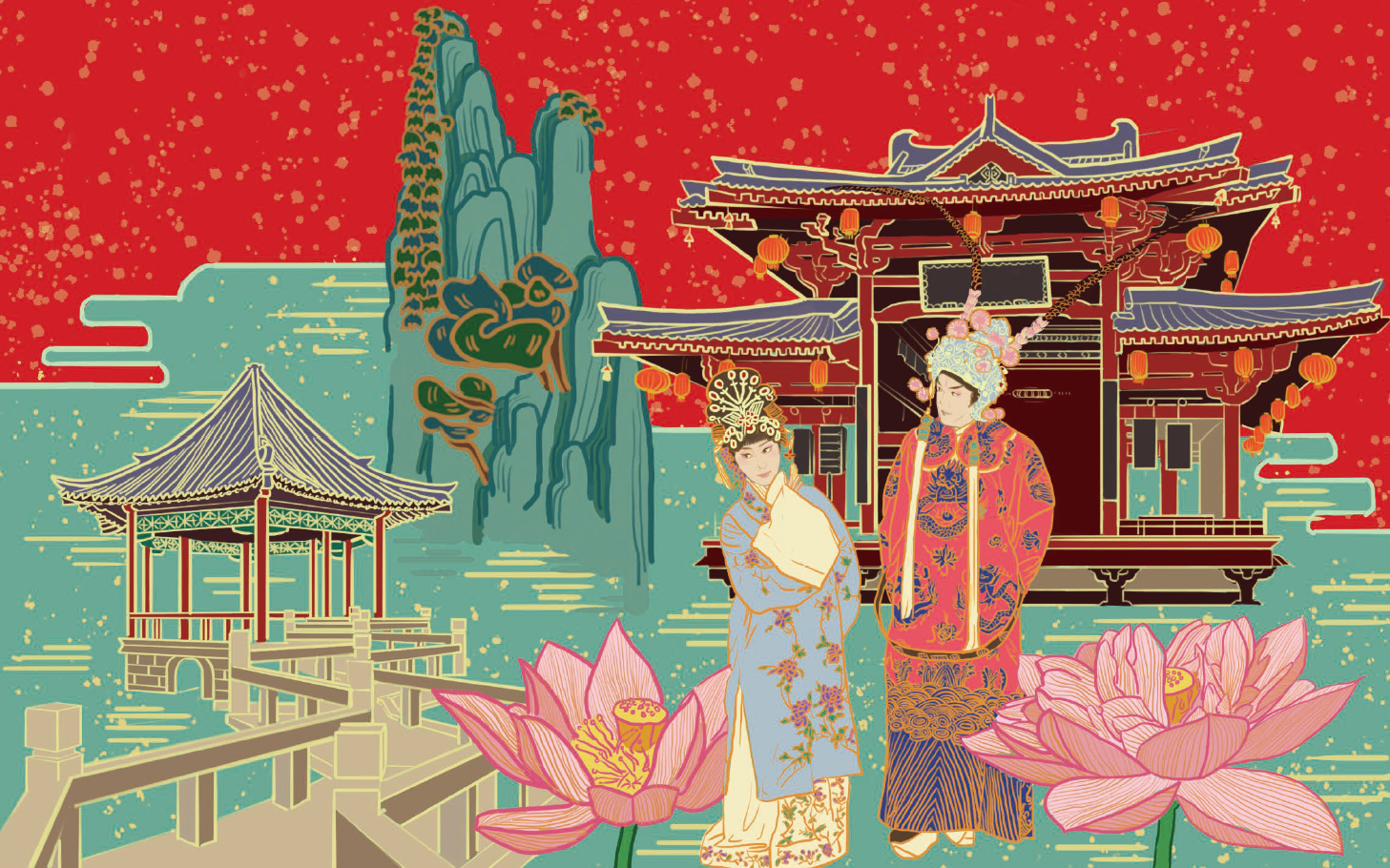 三坊七巷系列插画