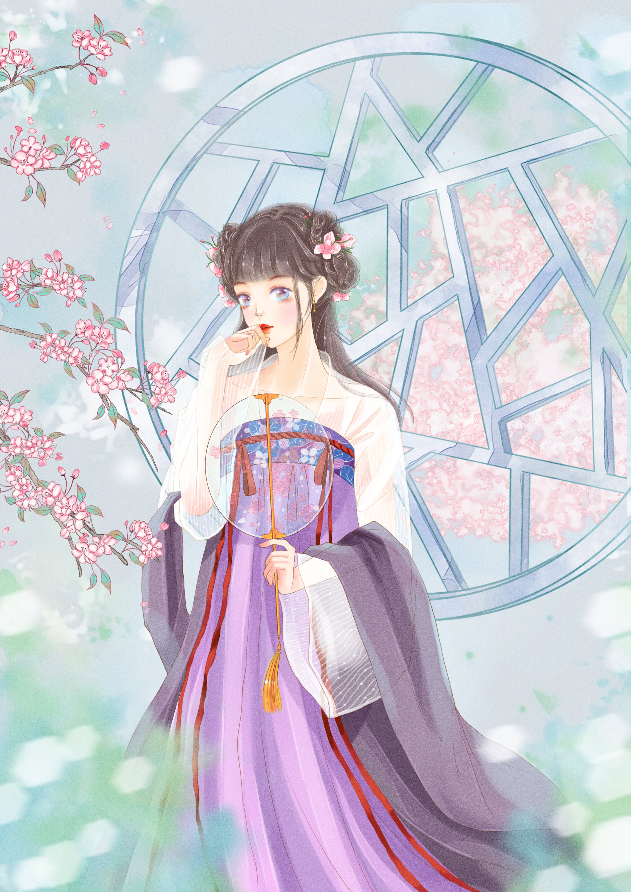 古风汉服清新少女