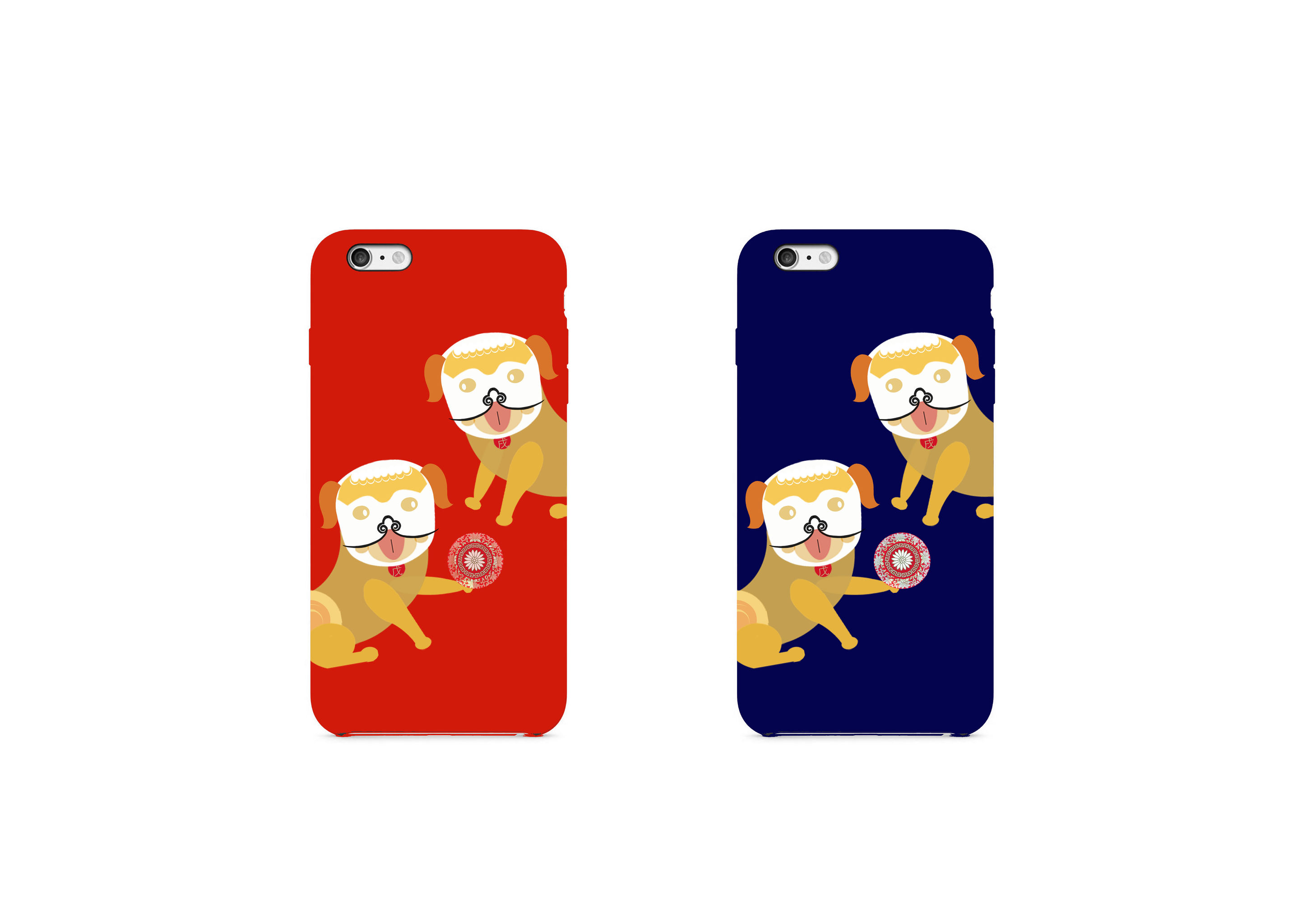 2018戊戌狗年石狗生肖设计