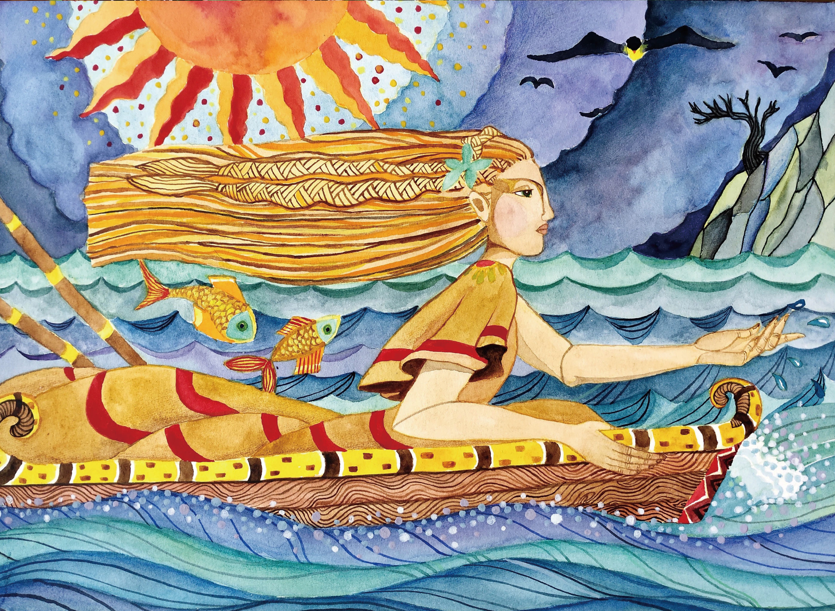 《精卫填海》/原创