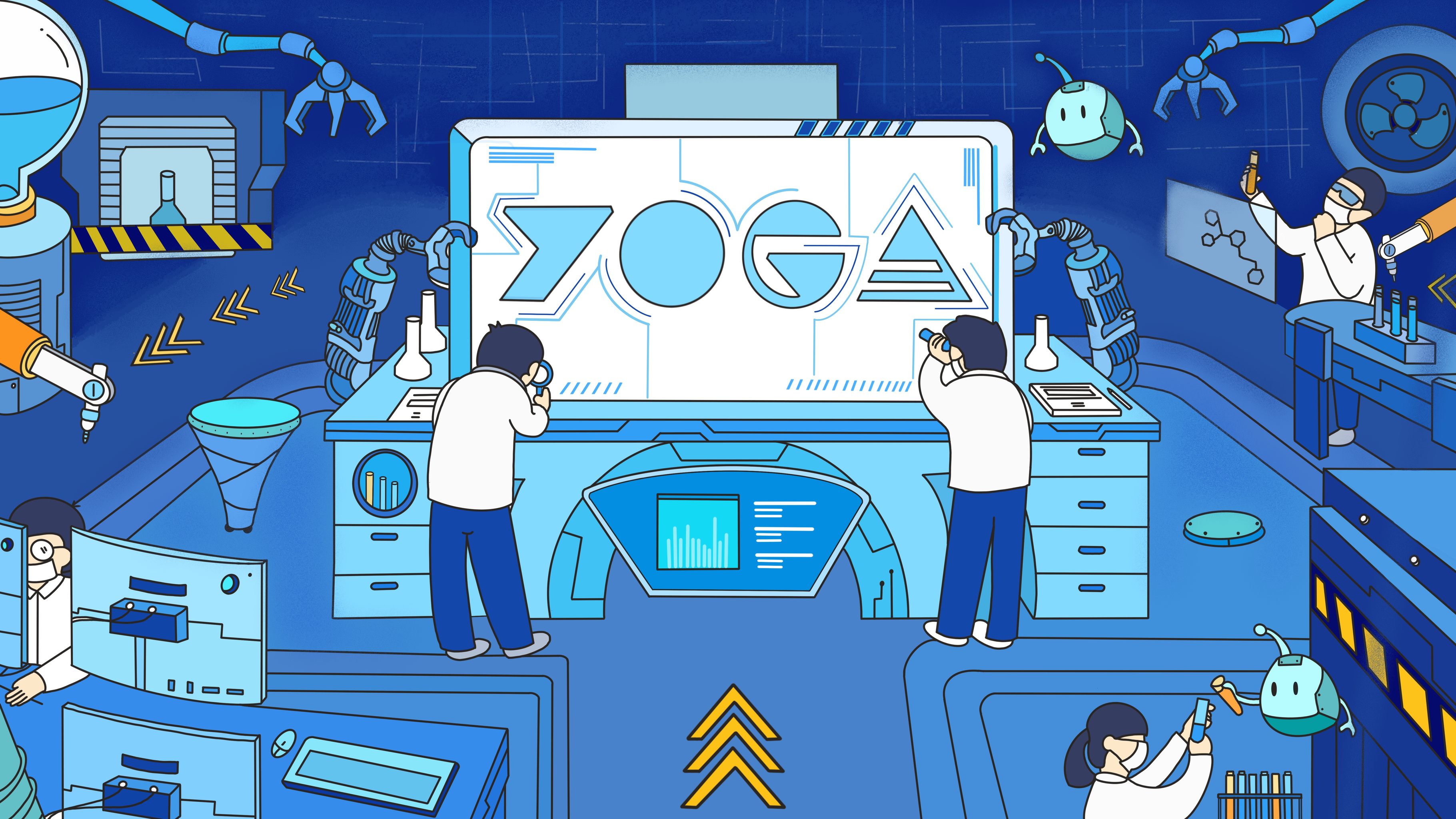 联想yoga创意海报