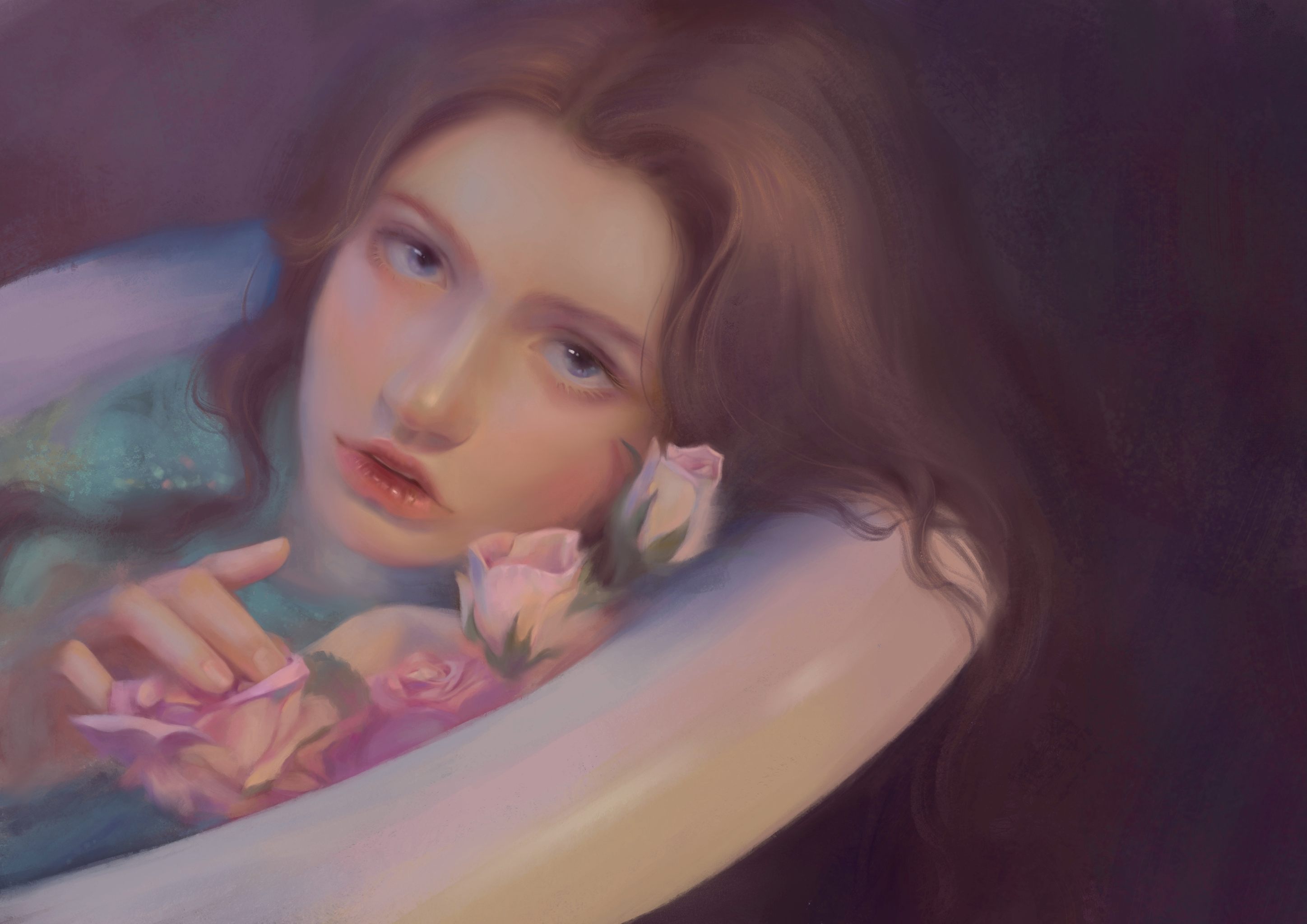 厚涂|写实人像 少女