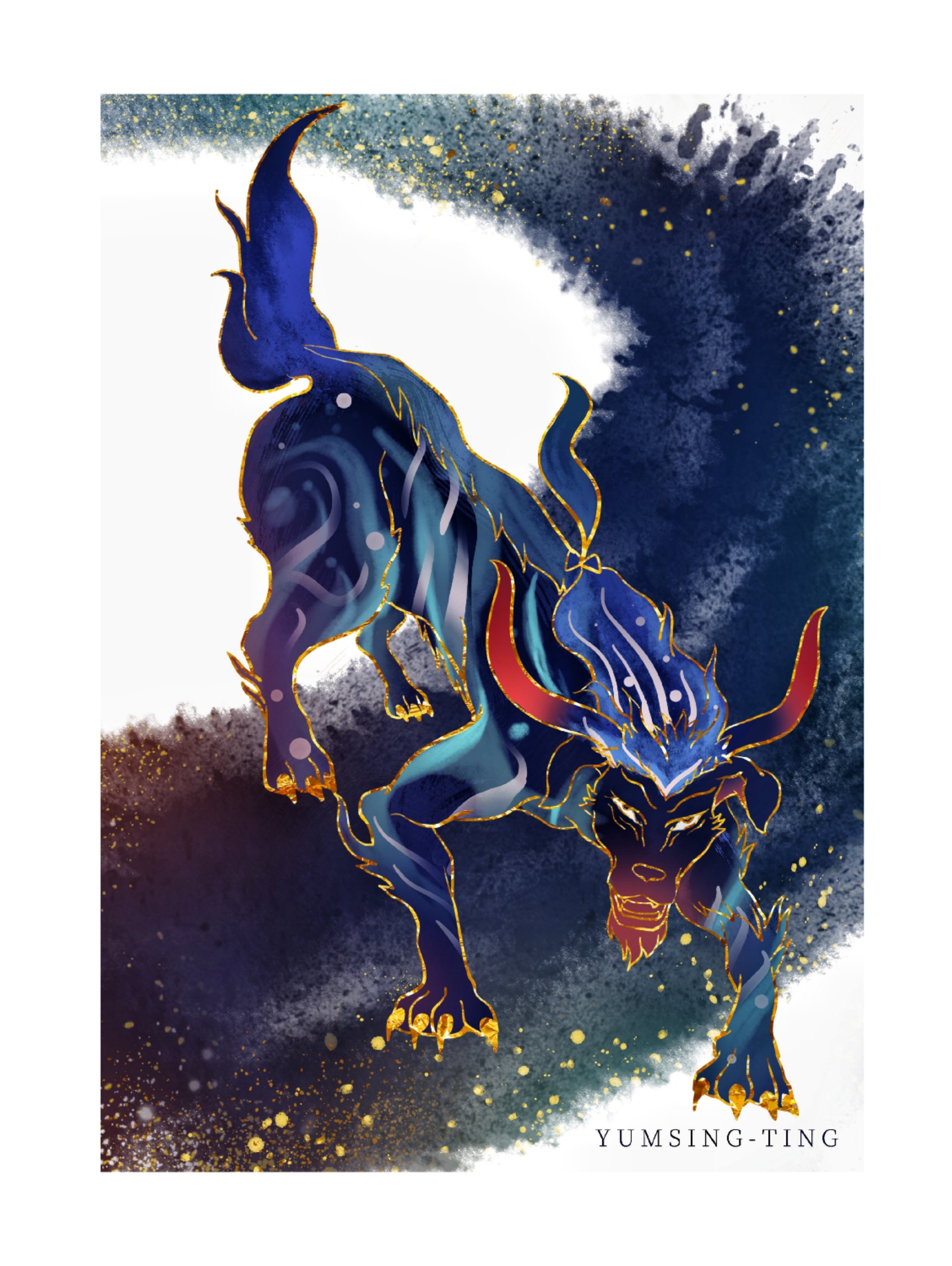 山海经—狡 板绘练习