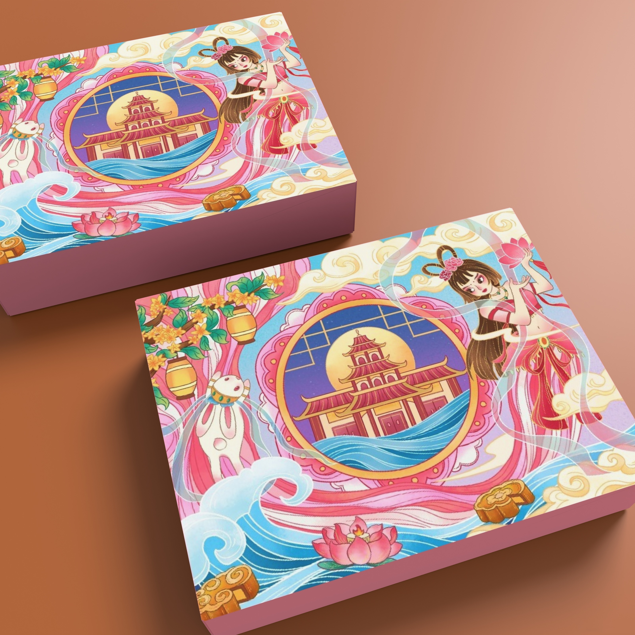 国潮风中秋包装礼盒 - 筱梨子 - 原创作品 - 视觉中国(shijueme)