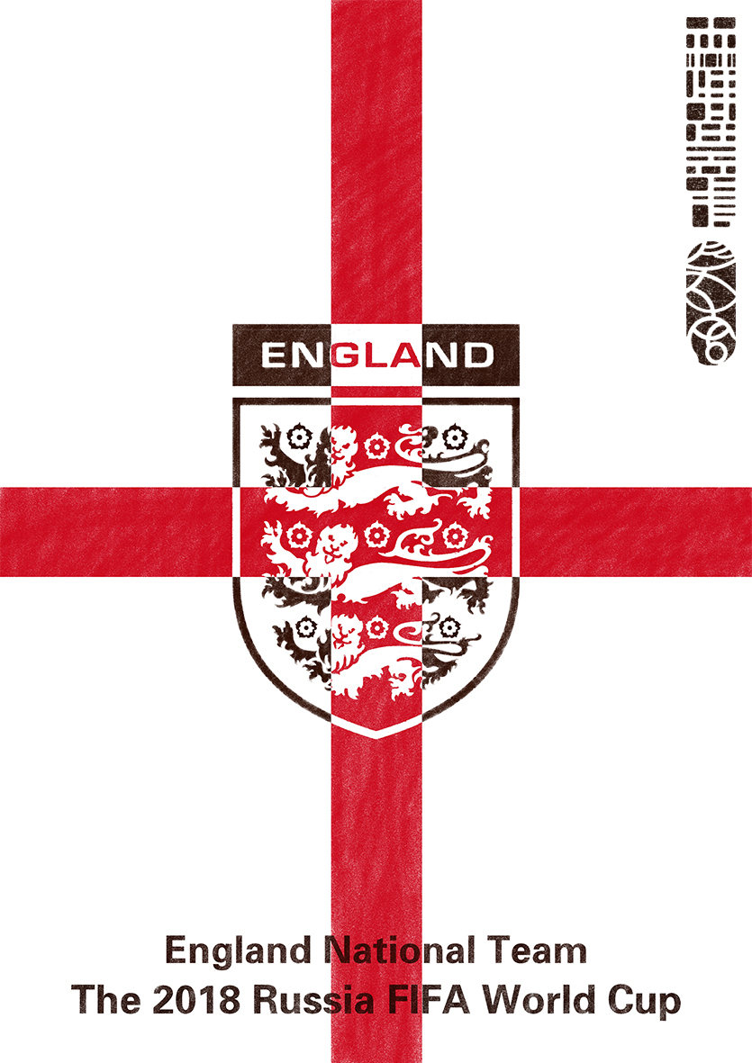 2018年世界杯绘画系列——巡礼三狮军团英格兰队