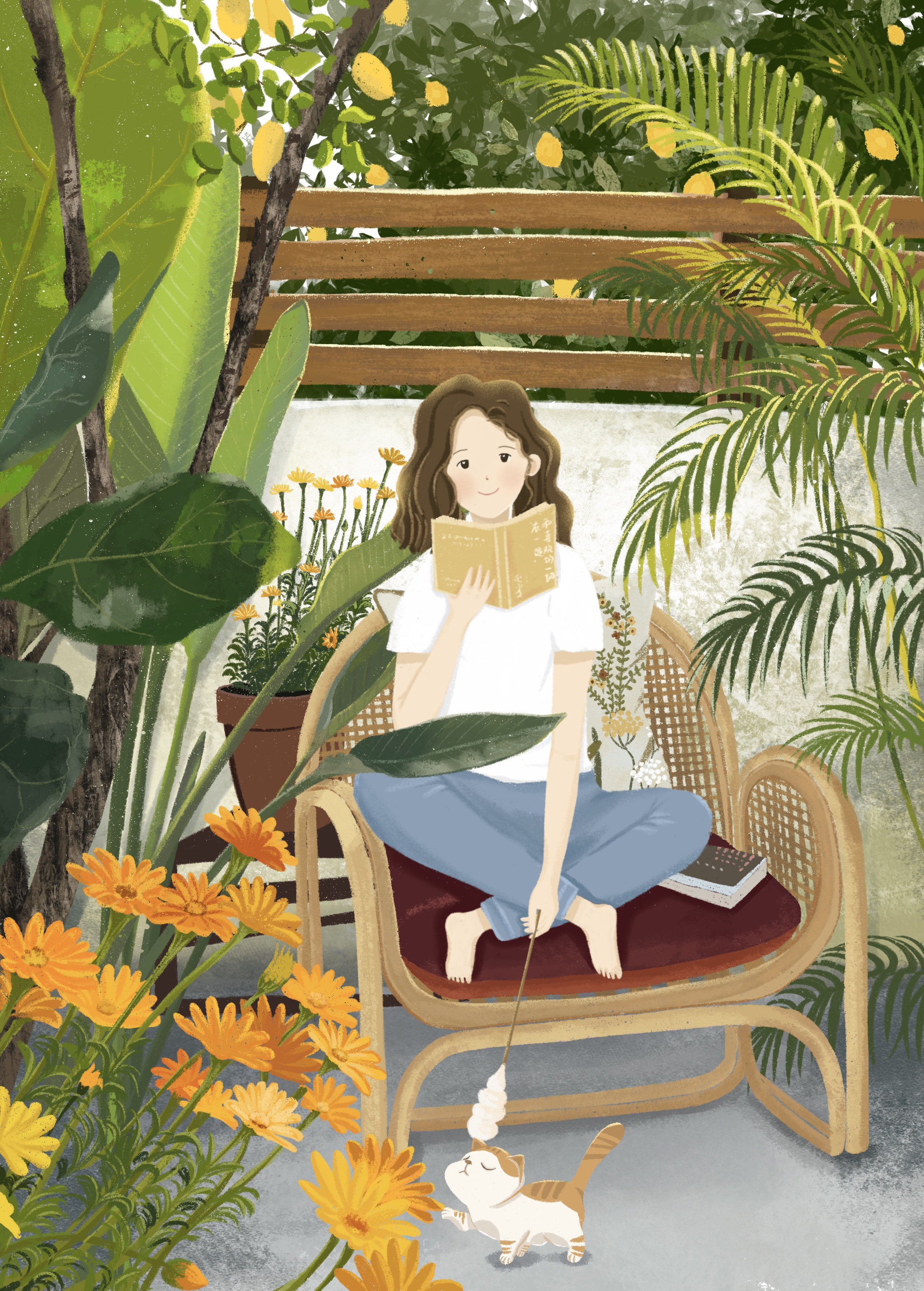 夏日读书时光 - daisymin - 原创作品 - 视觉中国(shijueme)