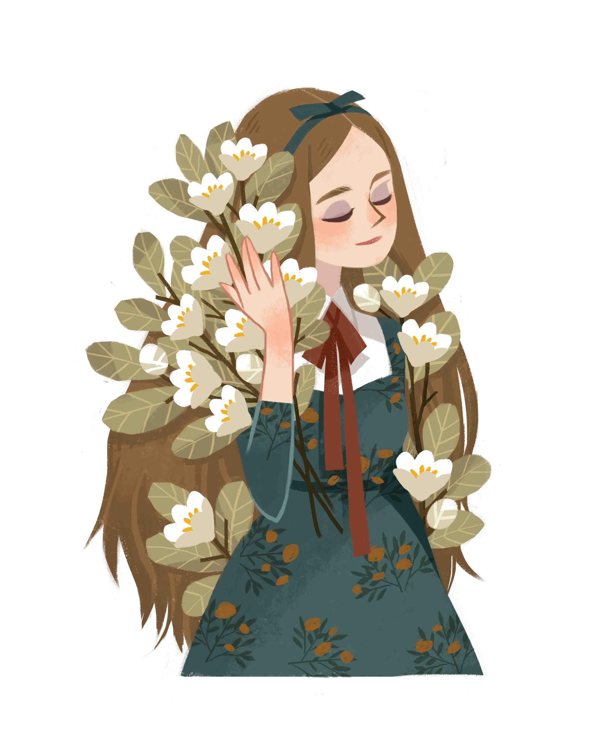 森系植物系列插画