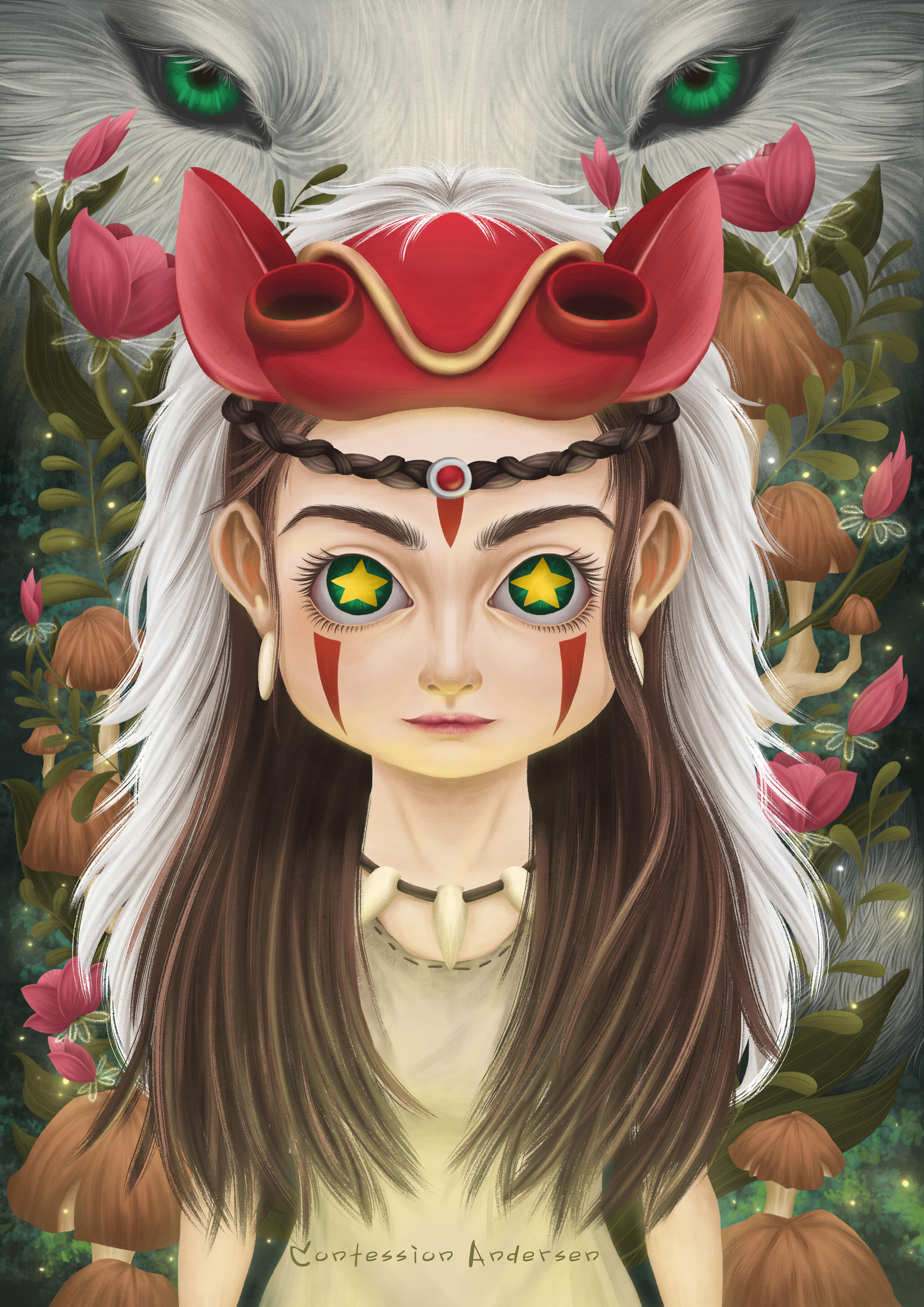 幽灵公主 | 童话主题插画