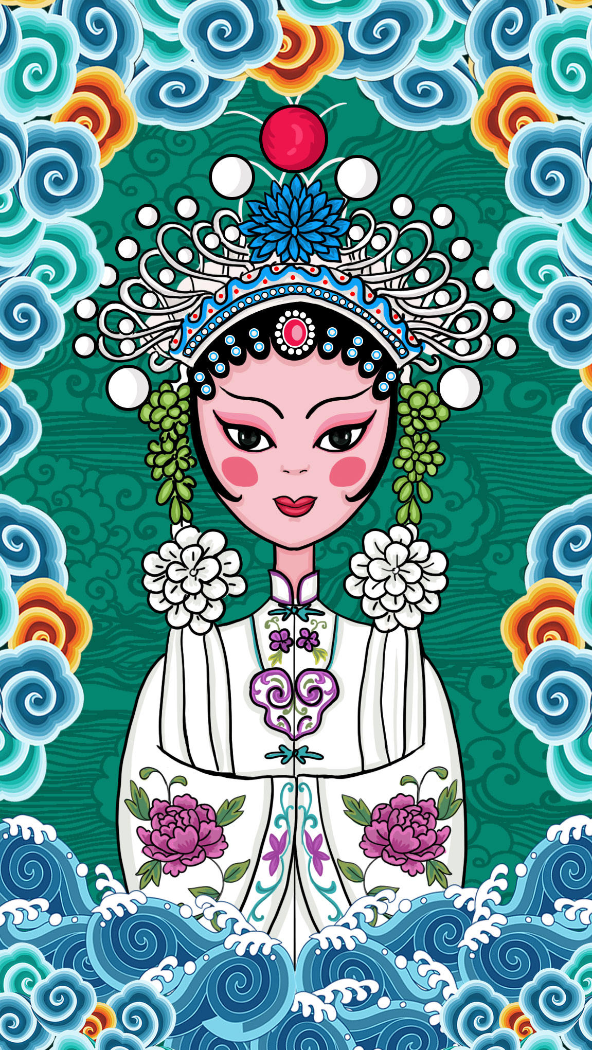 京剧人物插画创作