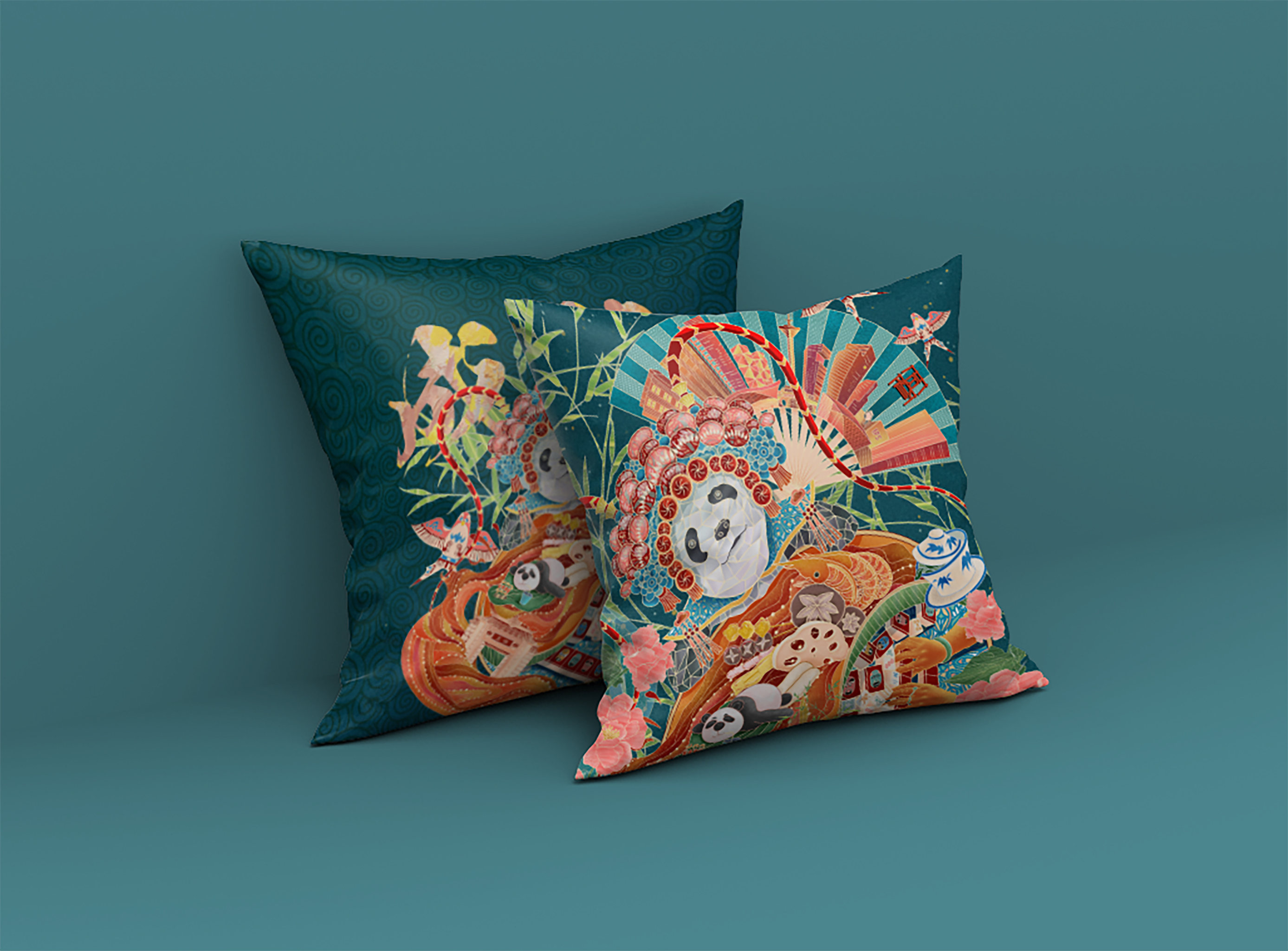 城市文创系列插画成都