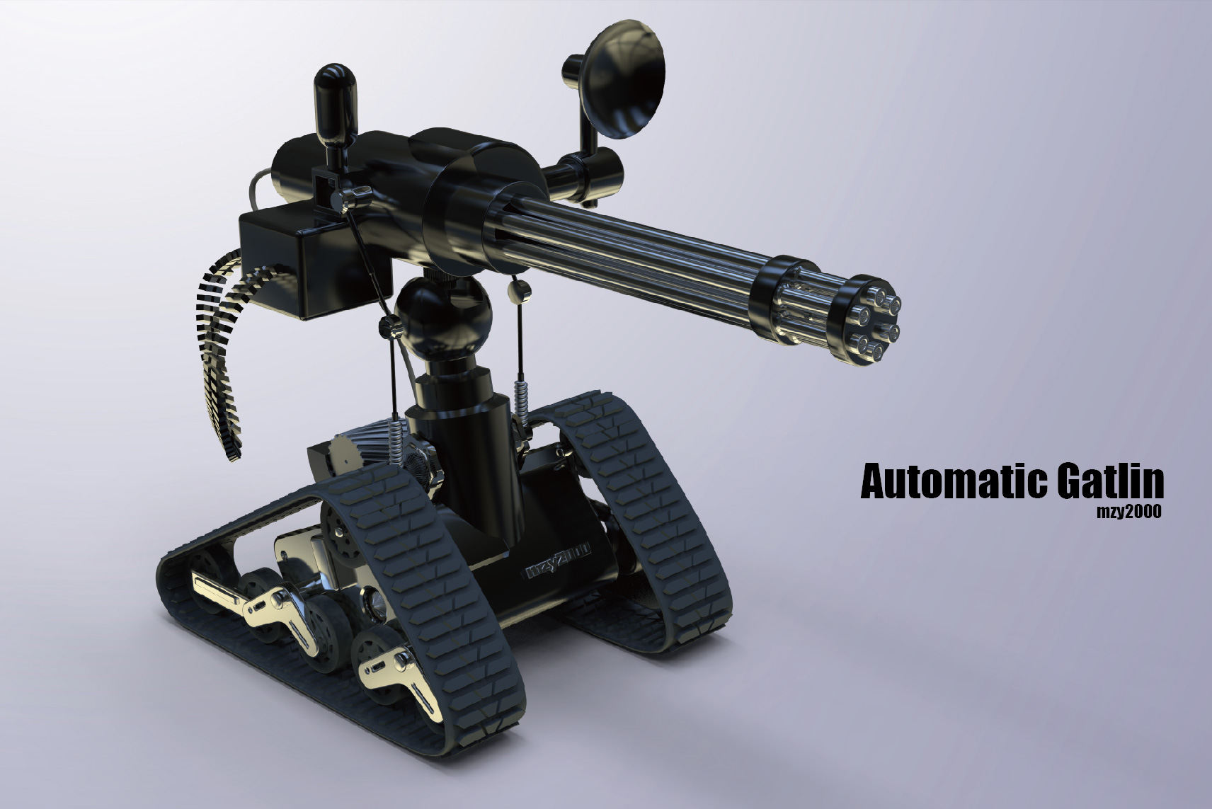 automatic gatlin 自行加特林火炮 - mazhiyuan2006 - 原创作品