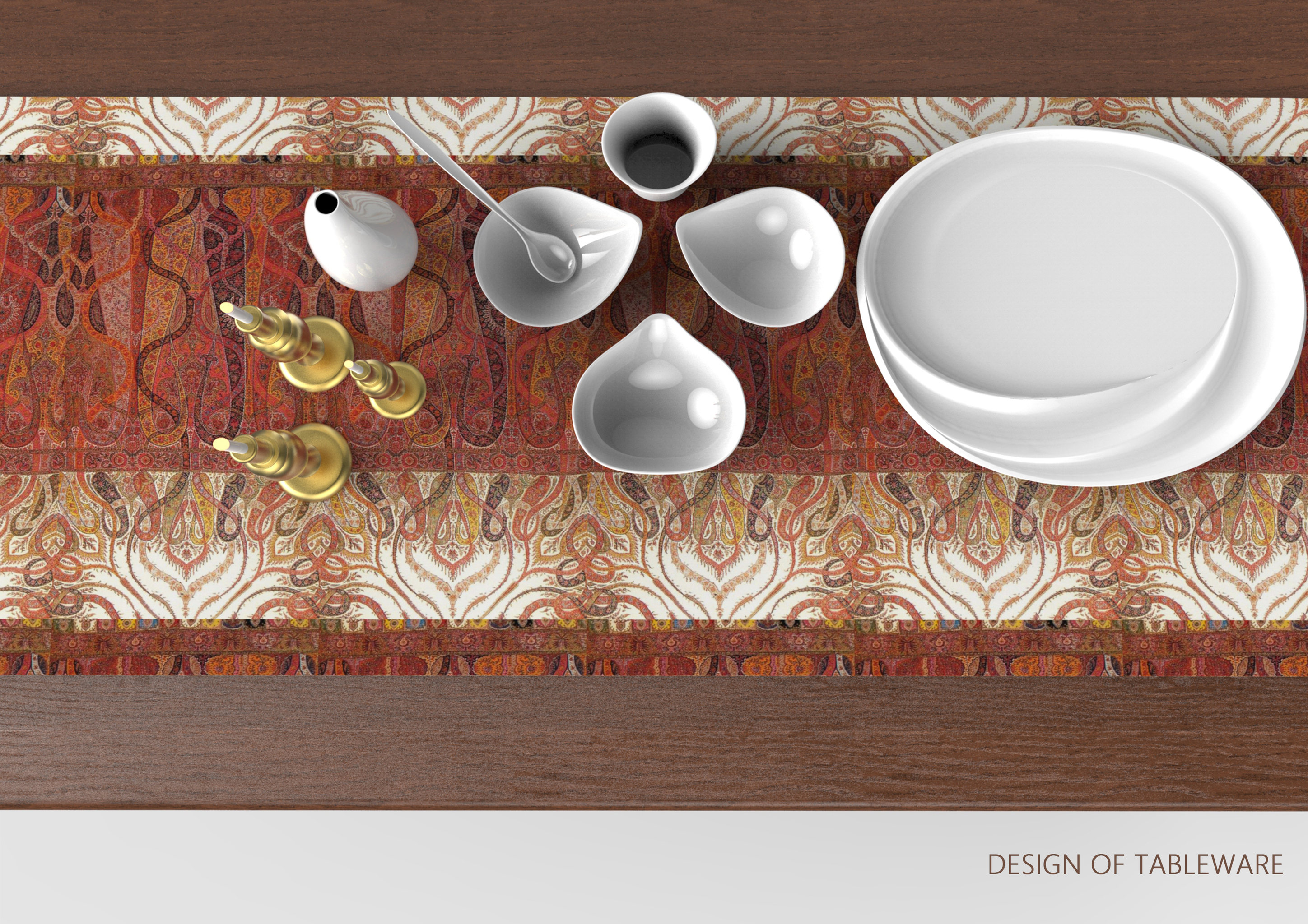 克什米尔餐具设计