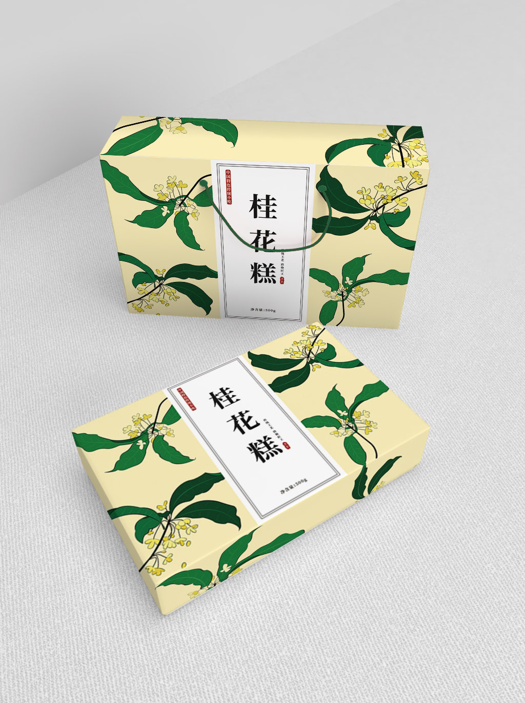 包装插画—桂花糕