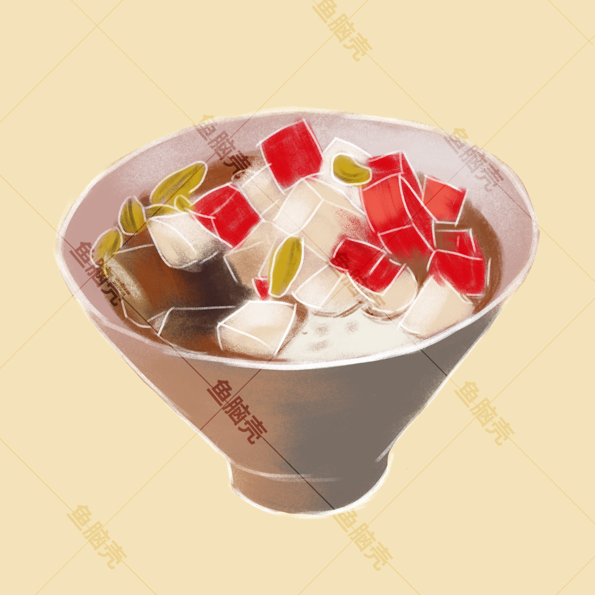 夏天就要吃七彩冰粉呀