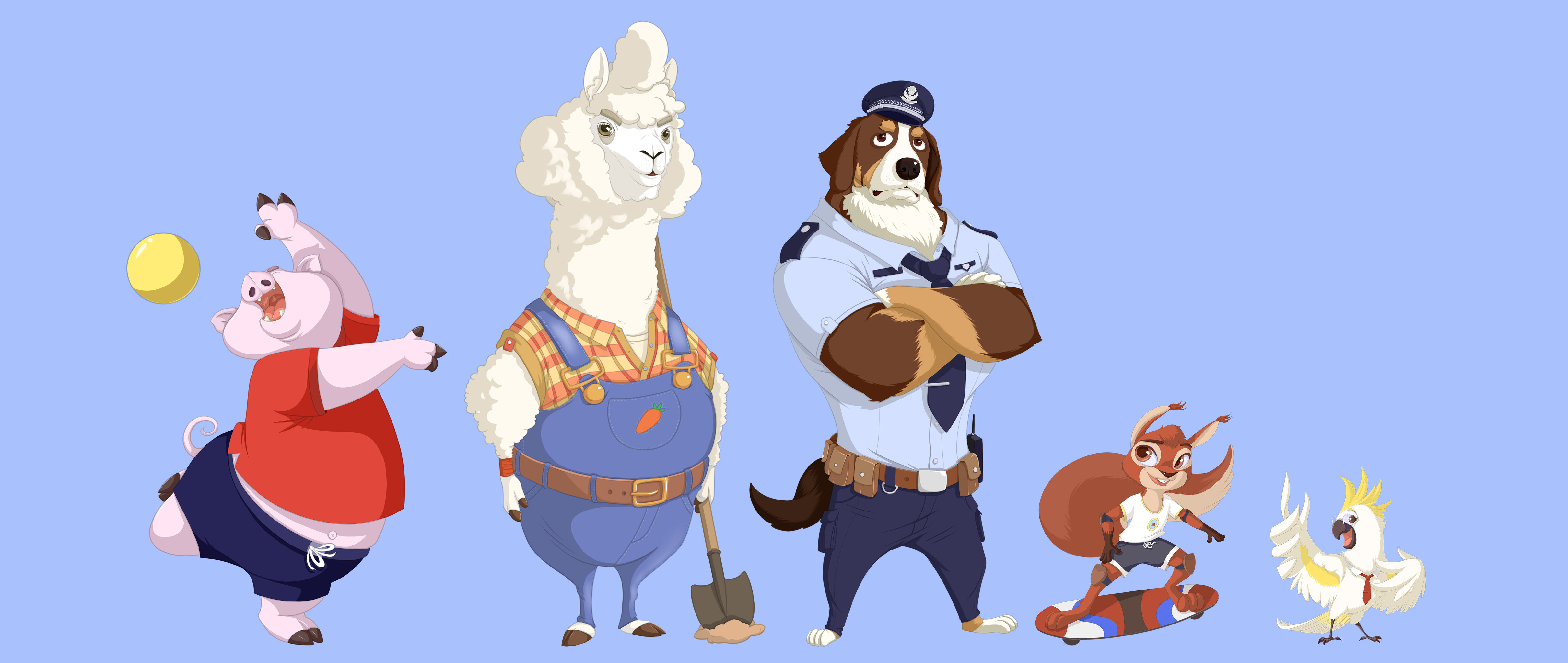 动物小镇居民前来报到! - tiamoy - 原创作品 - 视觉中国(shijueme)