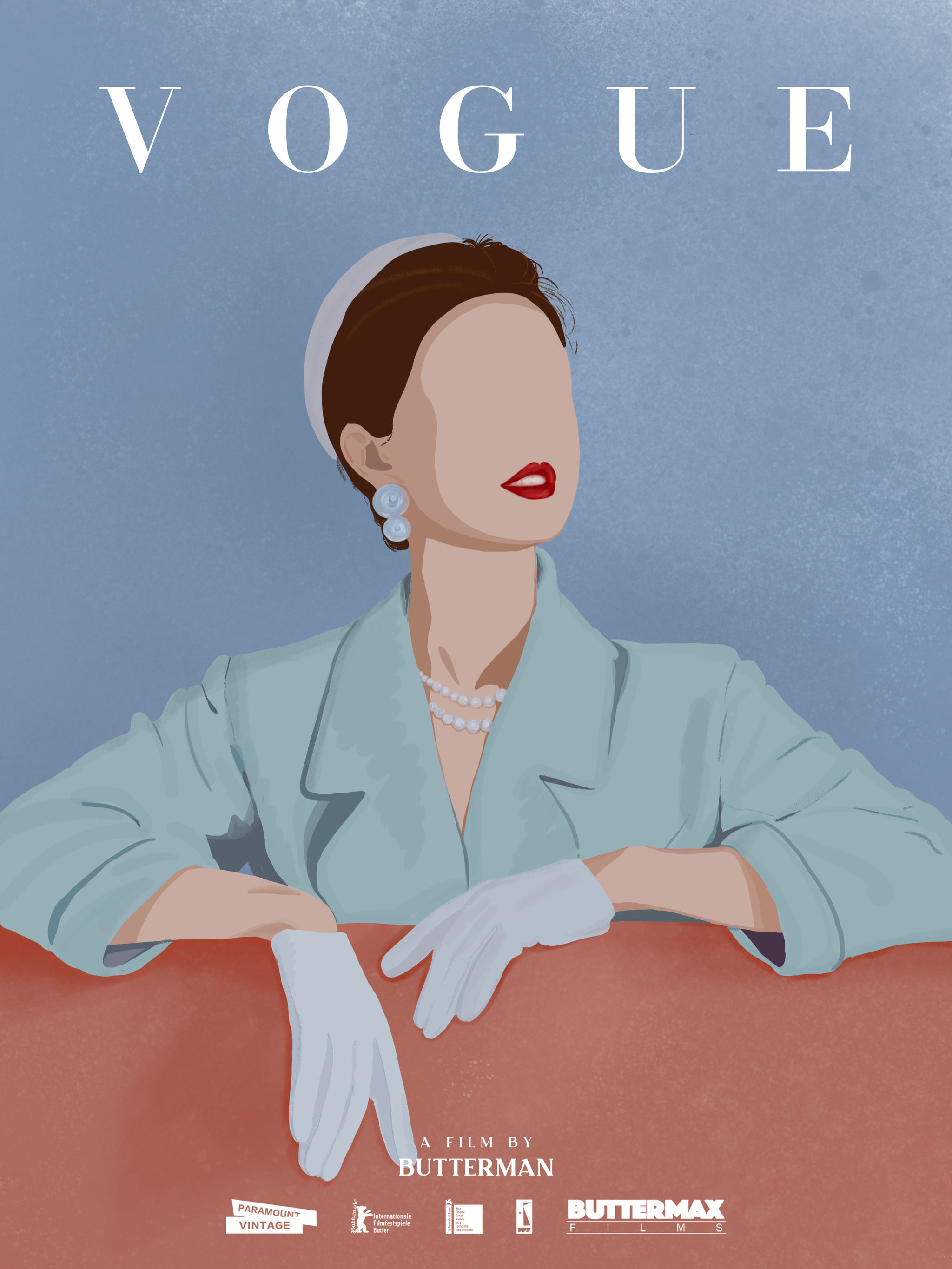 扁平风摩登女郎