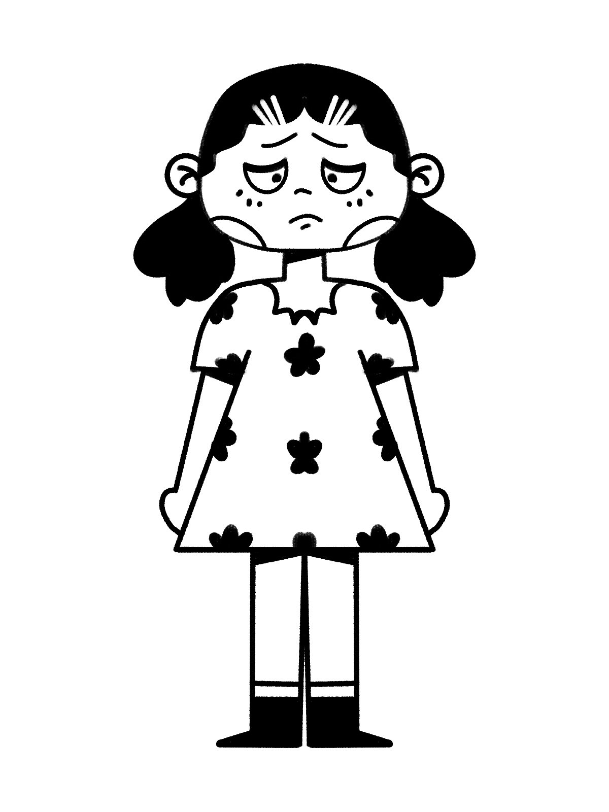 对称人物练习 - 常小妹 - 原创作品 - 视觉中国(shijueme)