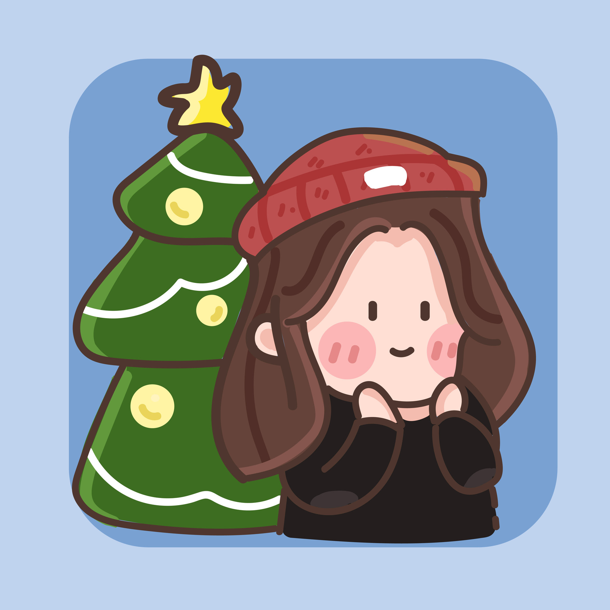 可爱头像插画第一波 - 年糕不粘 - 原创作品 - 视觉中国(shijueme)