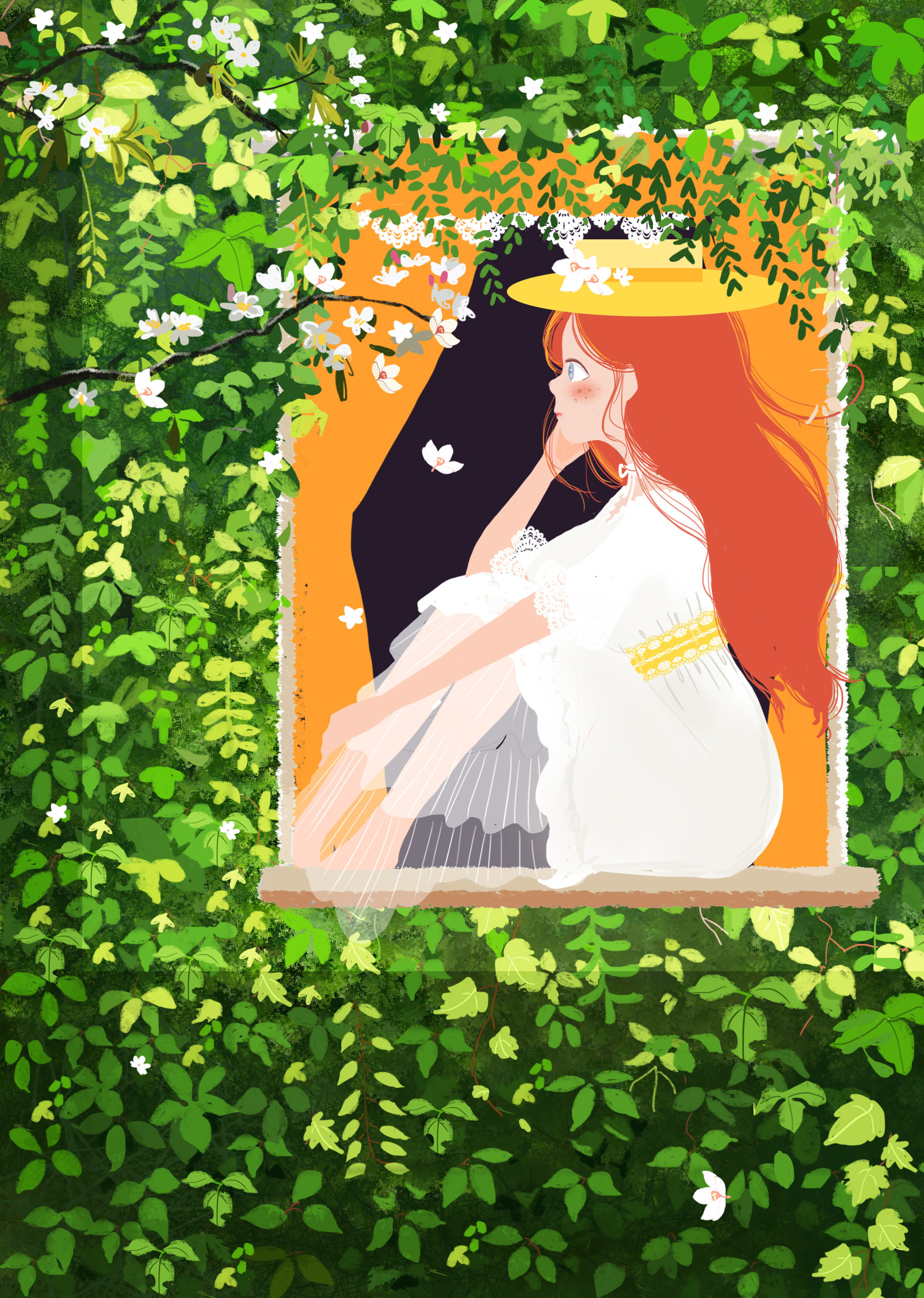 给凯叔家画的《绿山墙的安妮》插图 - 菲菲美智 - 原创作品 - 视觉