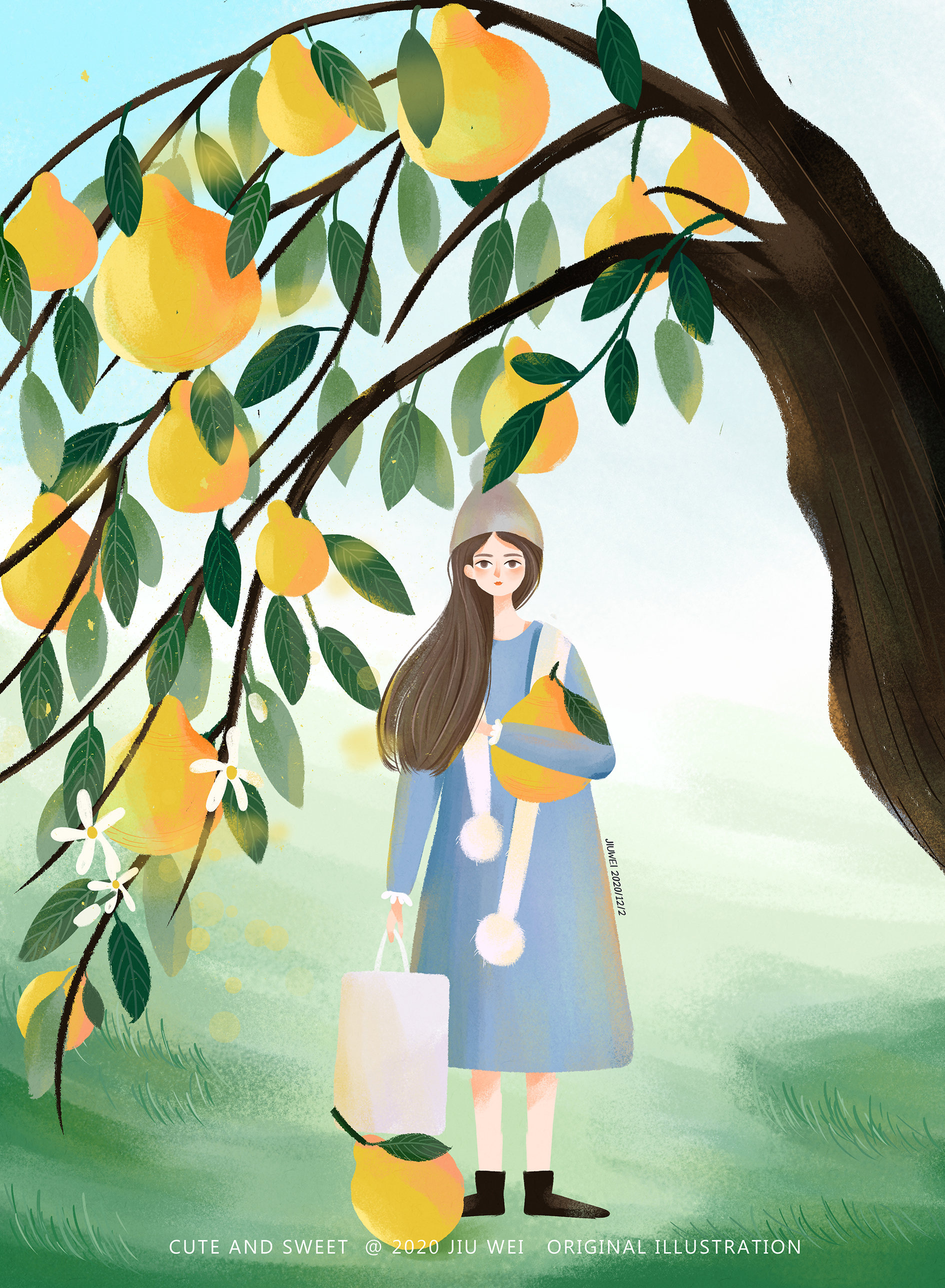 柚子树下 - 九薇 - 原创作品 - 视觉中国(shijueme)