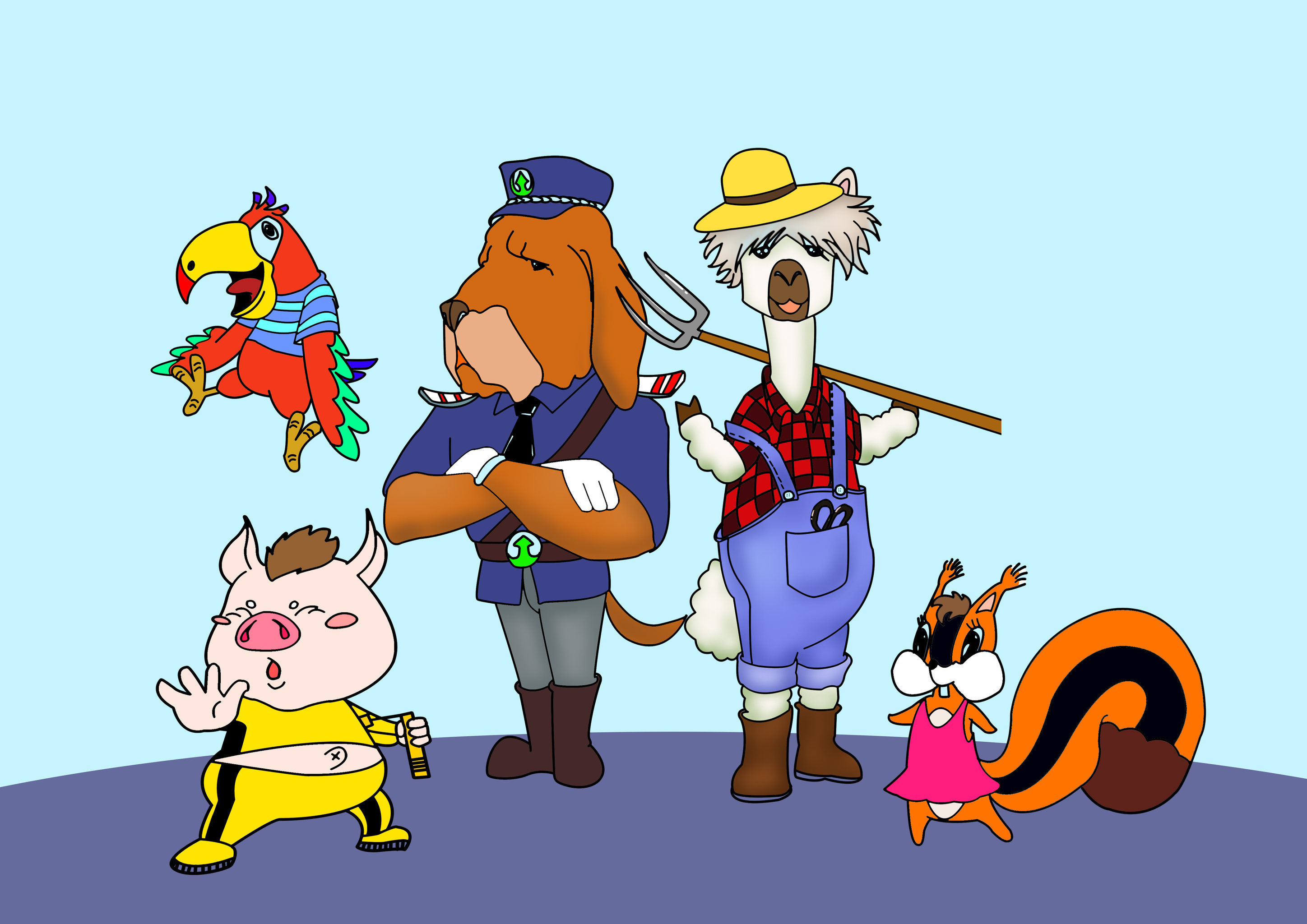 万达主题乐园动物形象设计