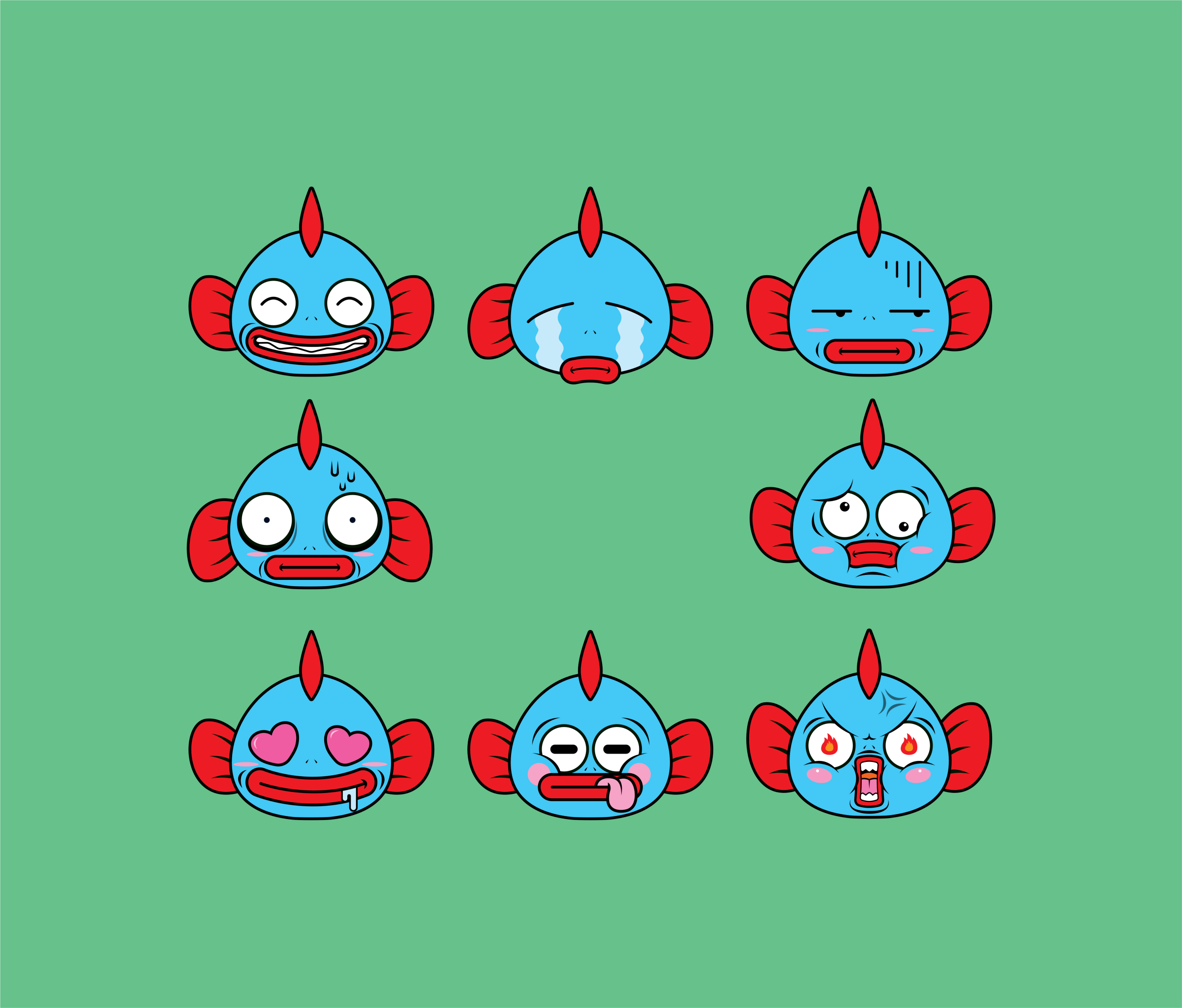 泡泡鱼仔个人ip卡通形象