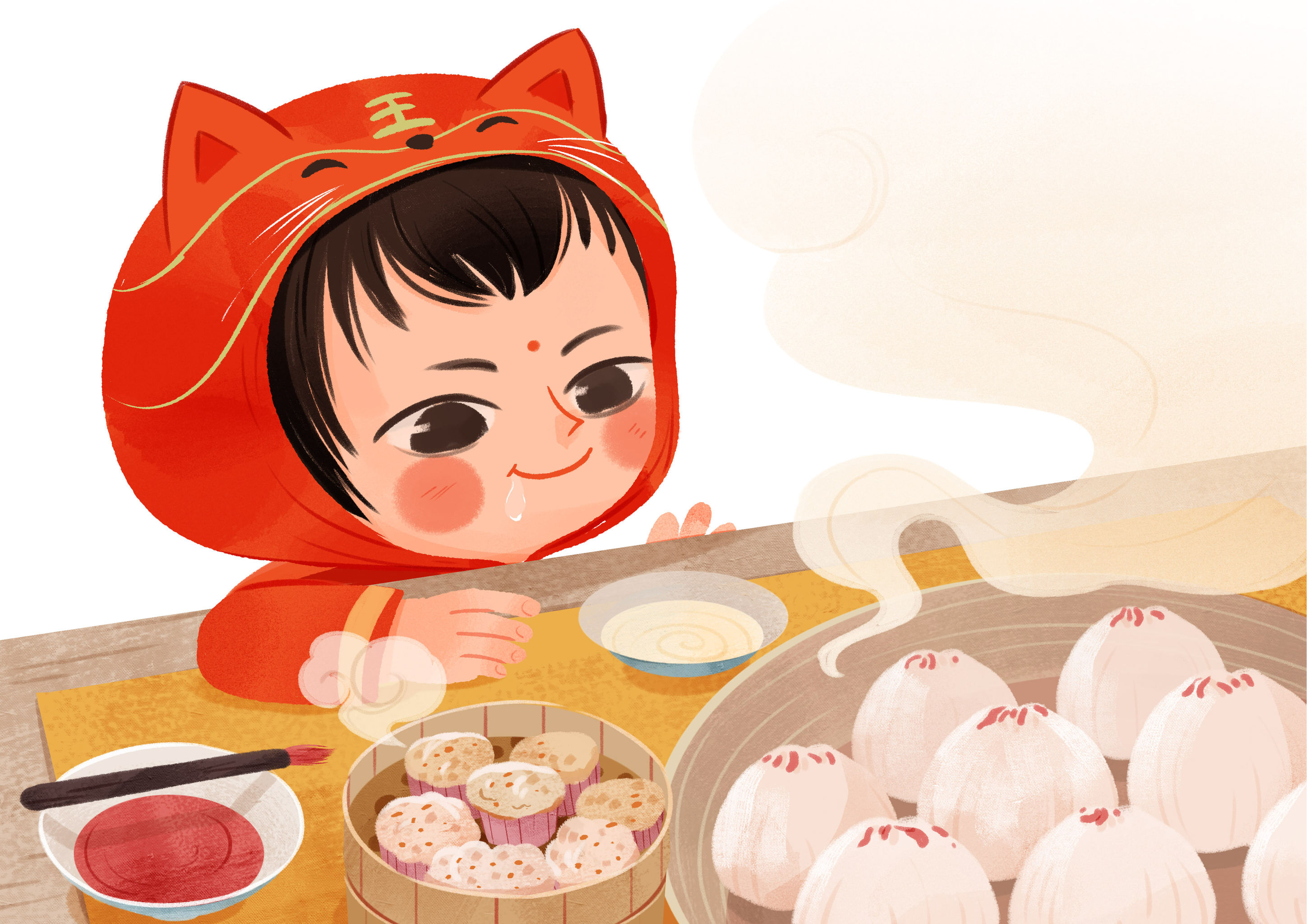 原创年俗系列插画 - 春木芽 - 原创作品 - 视觉中国(shijueme)