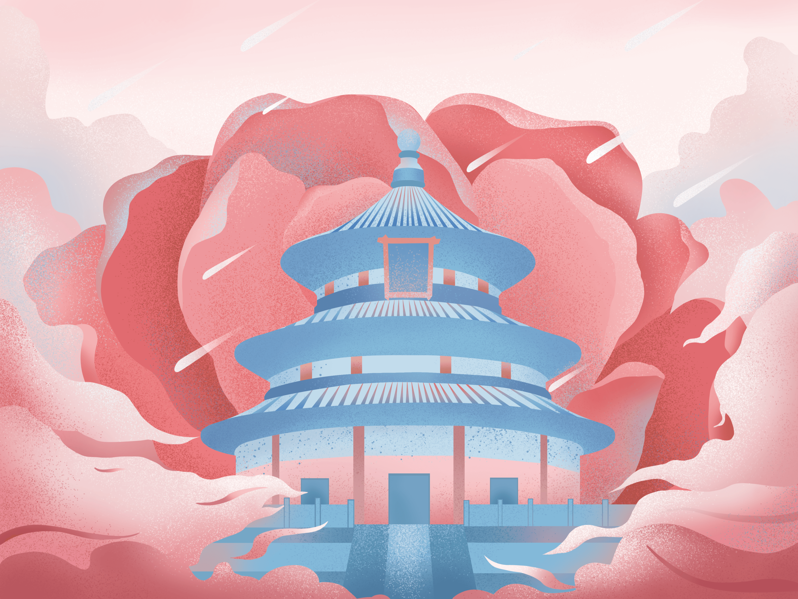 最美天坛 - 木字漫 - 原创作品 - 视觉中国(shijueme)