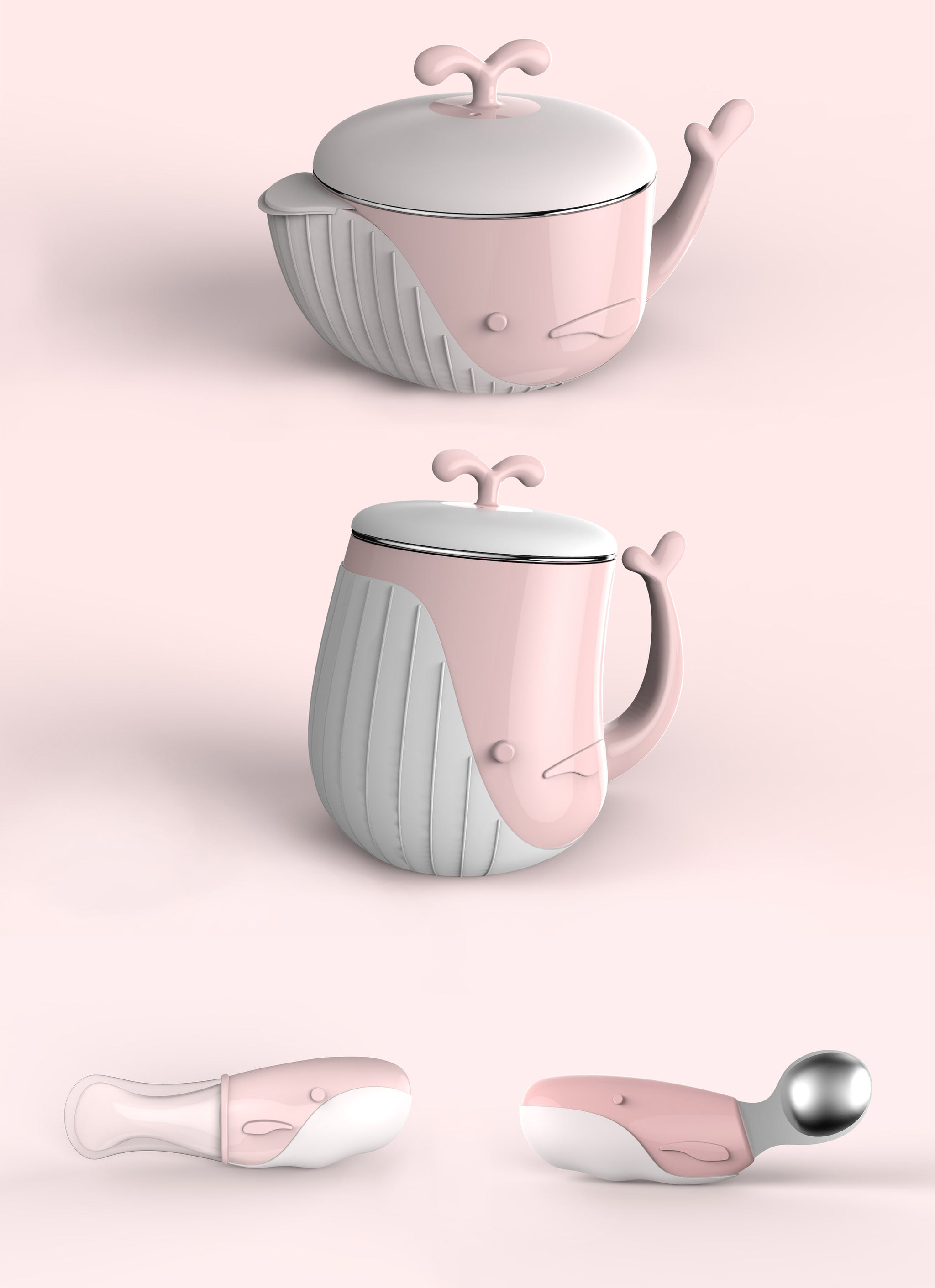 小鲸鱼系列注水保温餐具