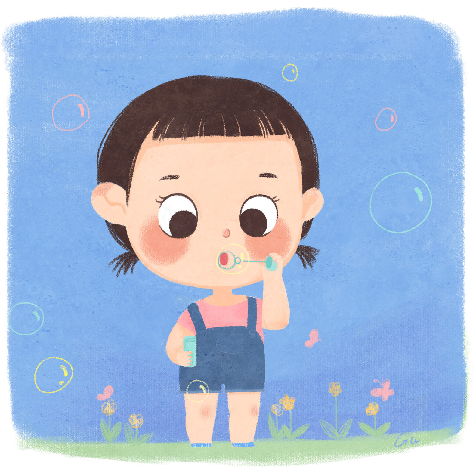 儿童插画 小宝宝 日常