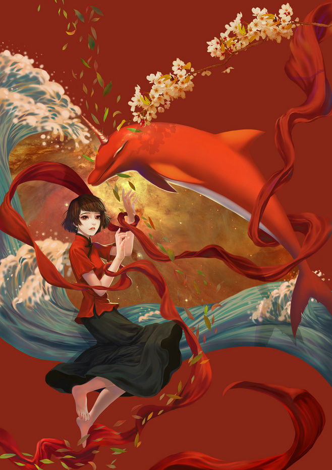 大鱼海棠祝融x赤松子最全的cp图拿走不谢