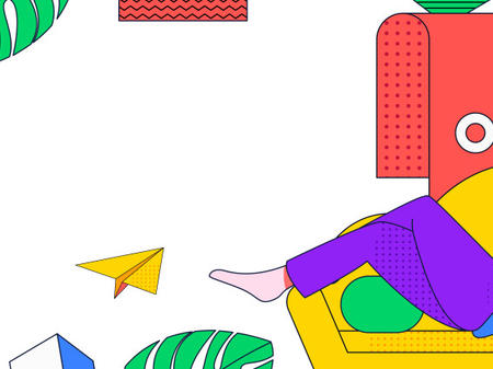 手绘水彩植物叶子群吊竹梅素材元素插画