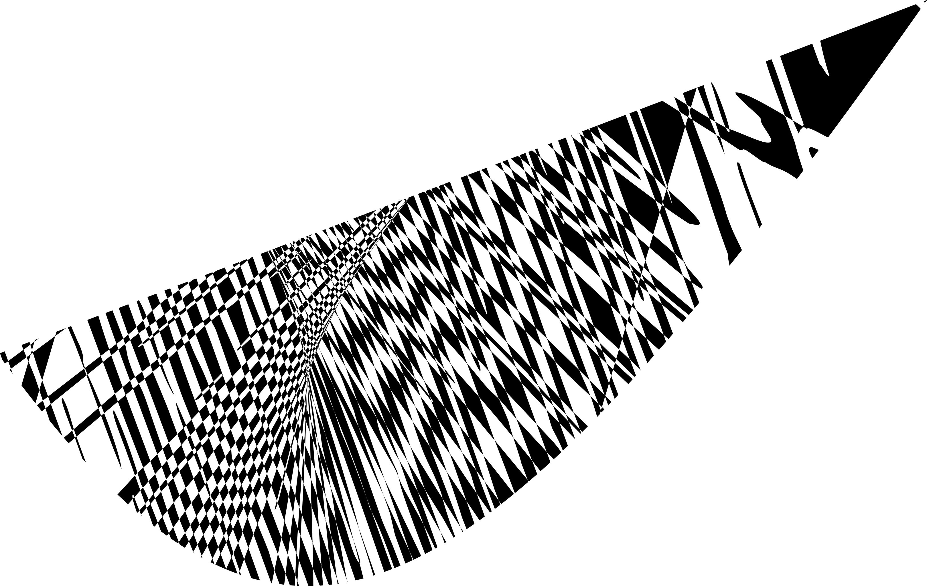 会呼吸的黑白格子/抽象变形/时尚潮流