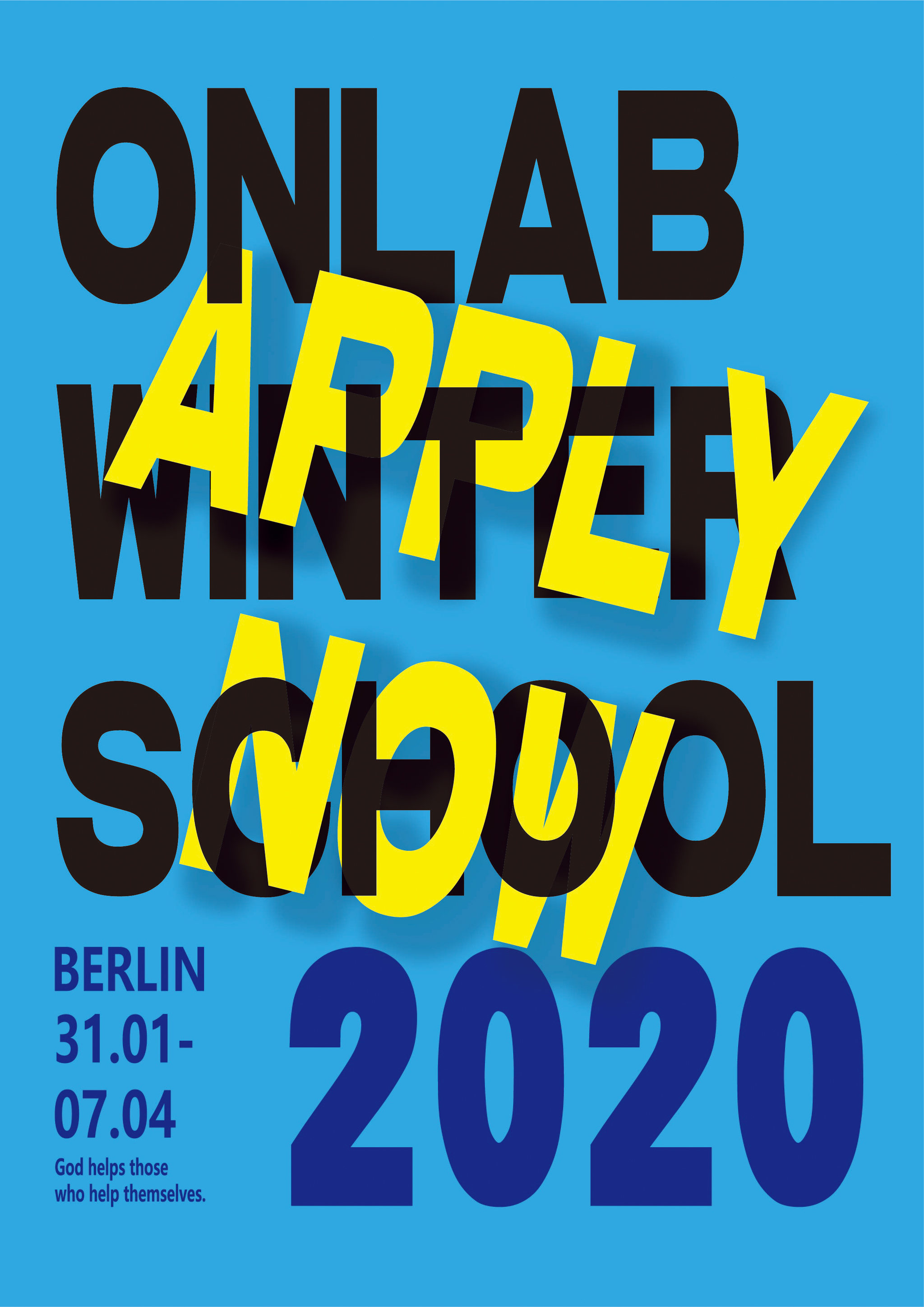 文字穿插效果海报