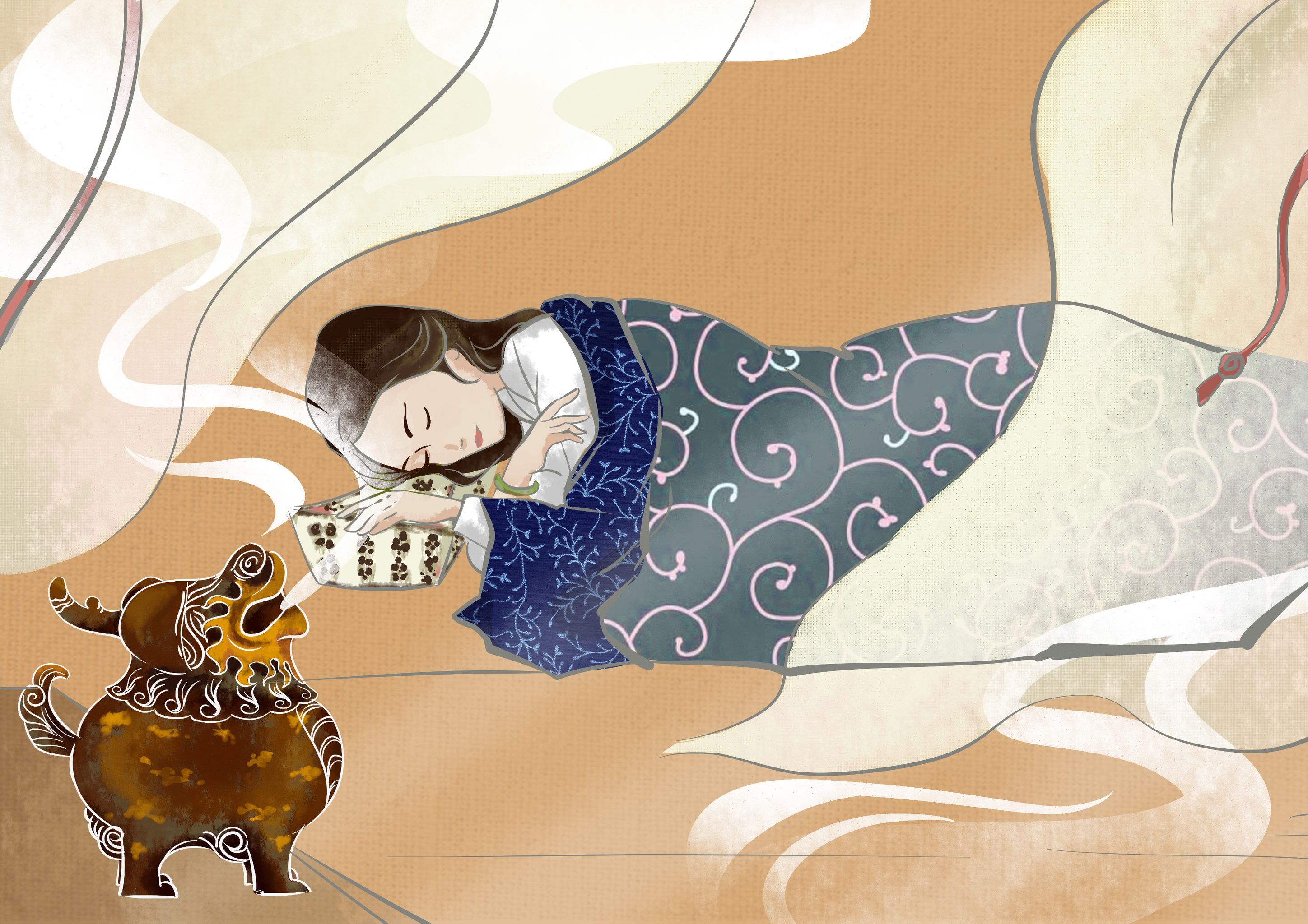 薄雾浓云愁永洲,瑞脑消金兽