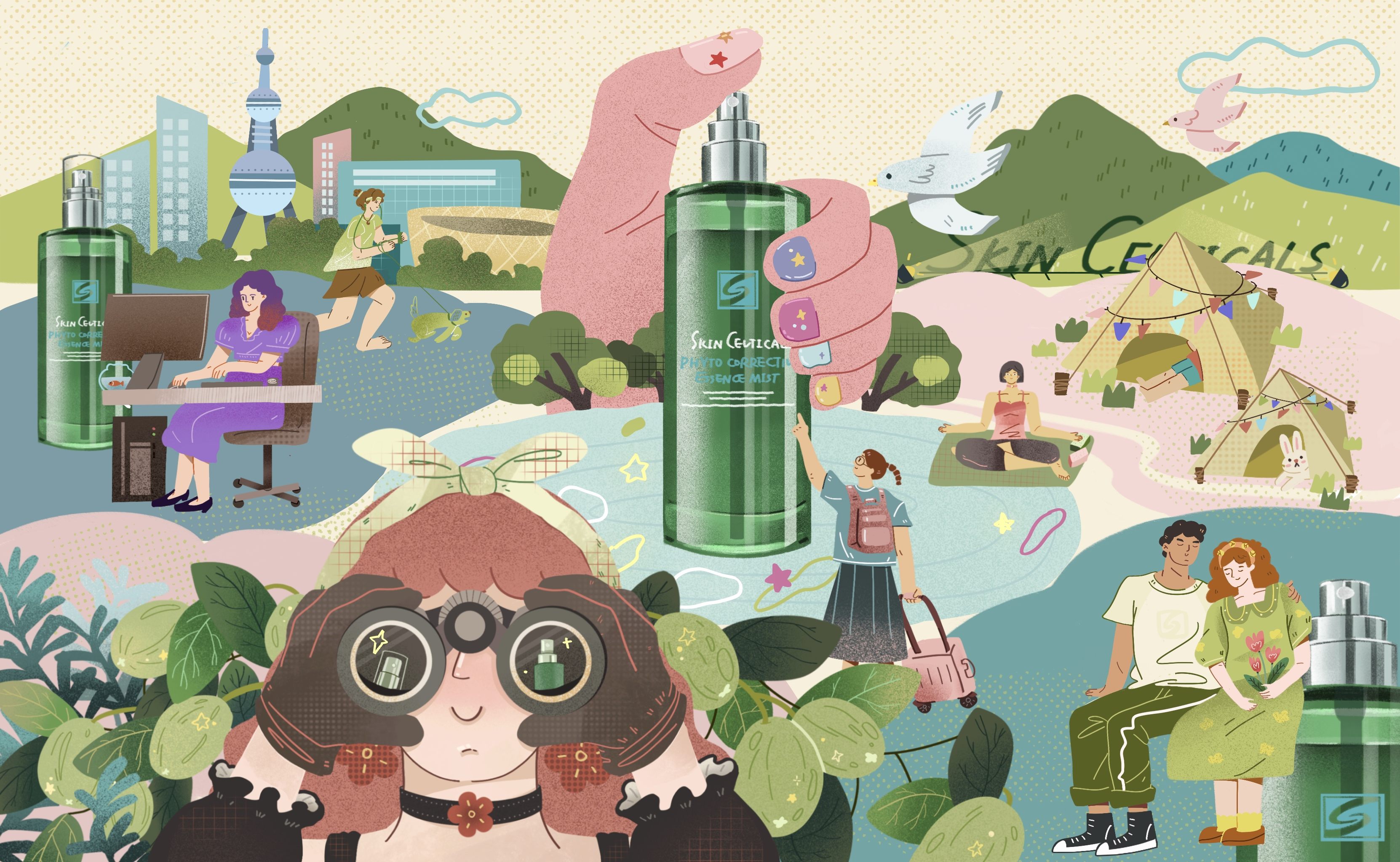 插画|化妆品品牌插画创作